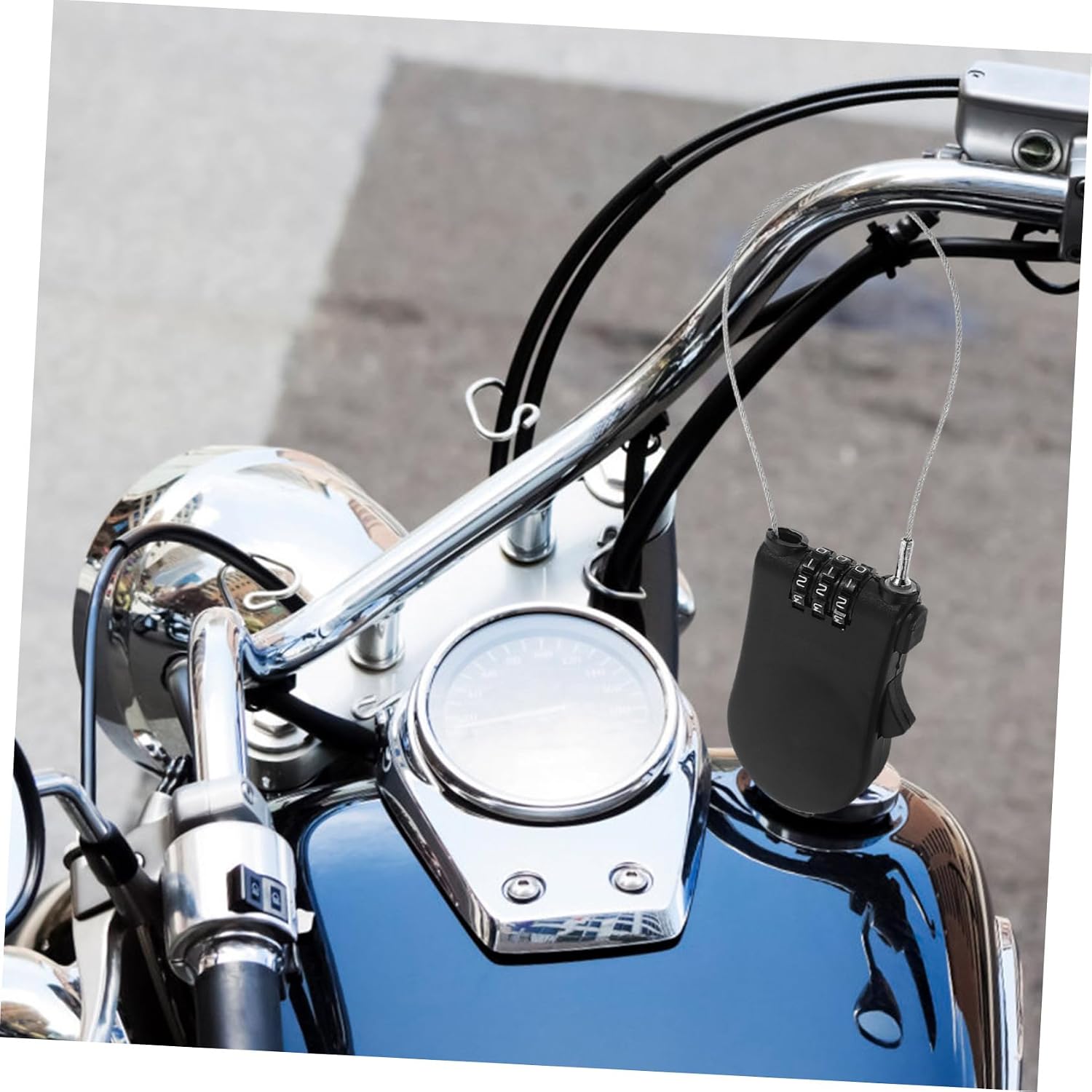 Mini Hang Lock for Electric Bike TSA Luggage Lock Combinations Steel Cable