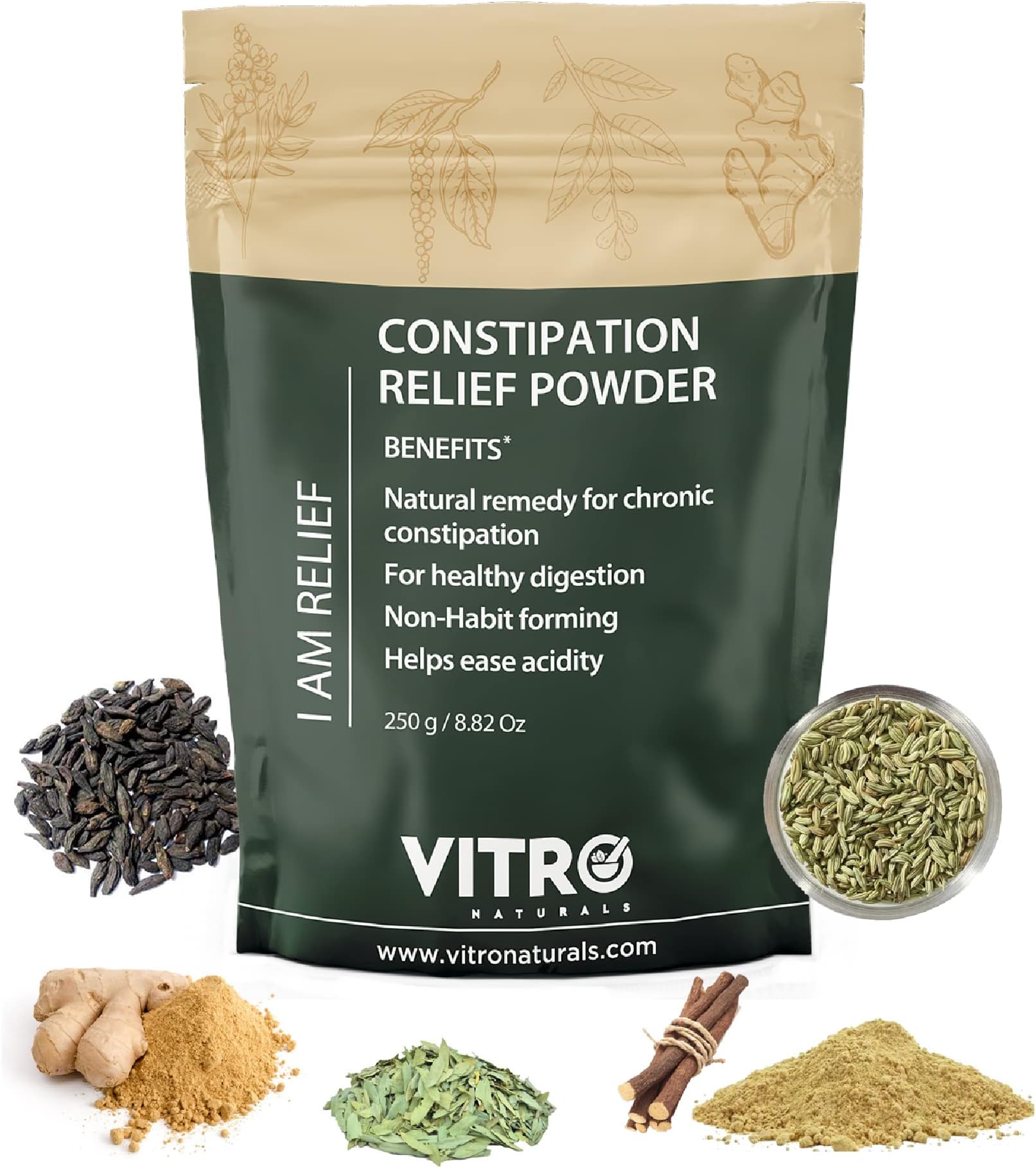 Vitro Constipation Relief Powder with Harad and Isabgol 250 gm