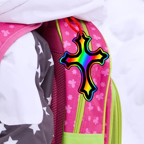 Miniatura 8 de Winlyn Juego de 72 juegos de 6 estilos mágicos de colores para rascar cruz, kits de manualidades, juegos de arte para rascar arco iris, cruces de