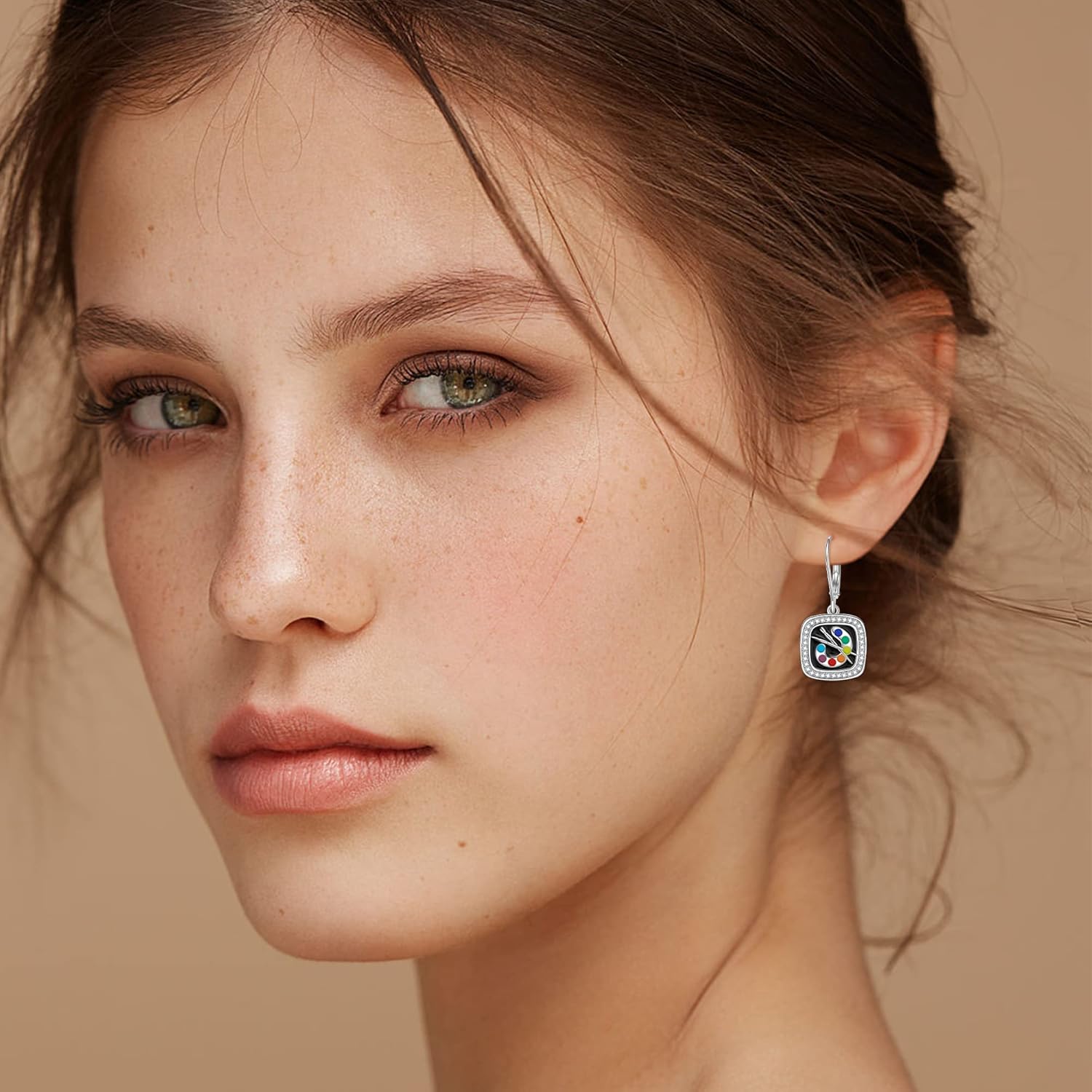 YAFEINI Earring Gifts Sterling Silver Artist Art/Artist/Hair Stylist/Book Lovers/Evil Eye/AA/Photographer/Snowflake/Airplane/Teardrop/Turquoise Earrings Jewelry Gifts for Women