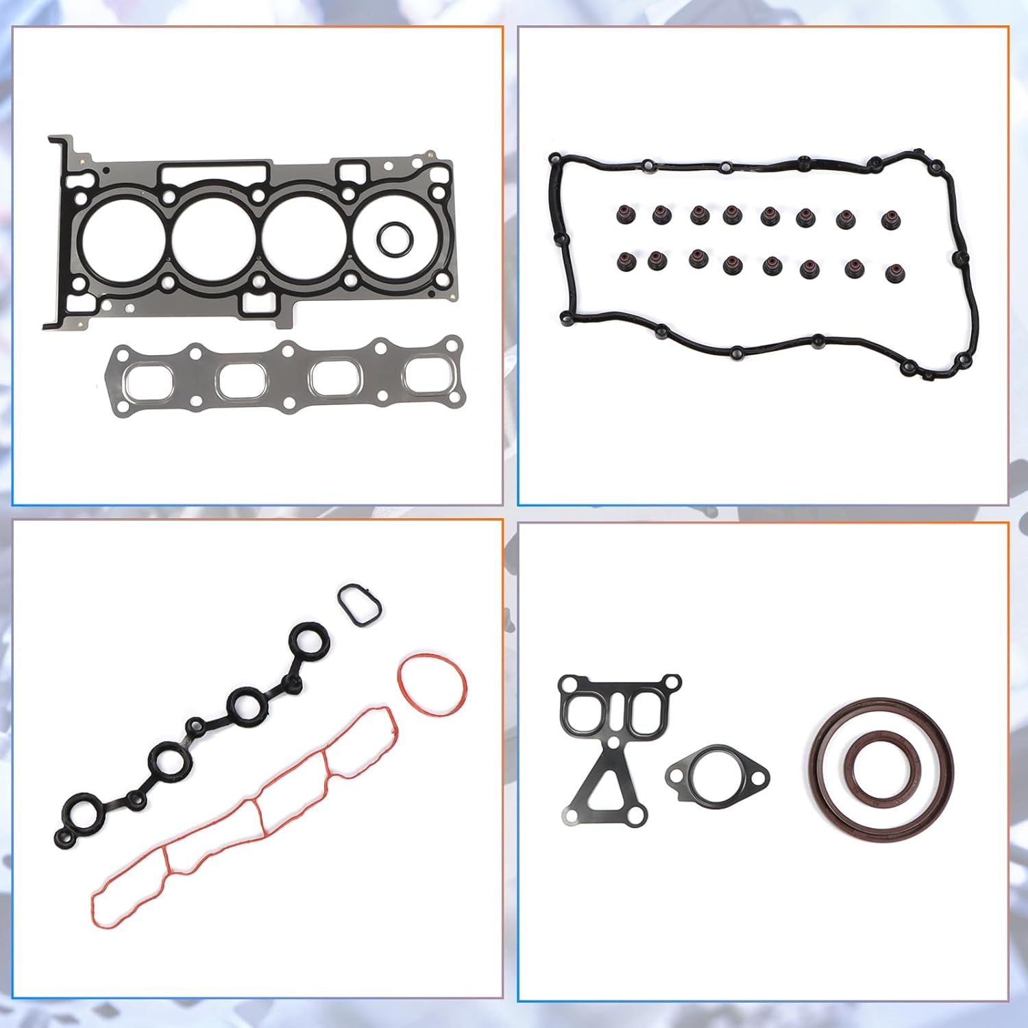 HS26332PT Engine Cylinder Head Gaskets Set Fits for Chrysler 200 Sebring, Dodge Avenger Caliber Journey, Jeep Compass Patriot ED3 2.4L DOHC OE HS26332PT HS26332PT-1 HS26360PT ES72472