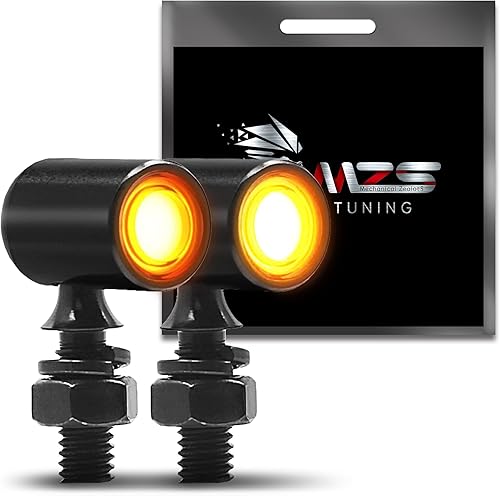 Vista 36 de MZS 1157 - Kit de luces LED para motocicleta, luces LED mejoradas, cuentas LED rojas de 2 pulgadas, estilo bala con doble color delantero o trasero
