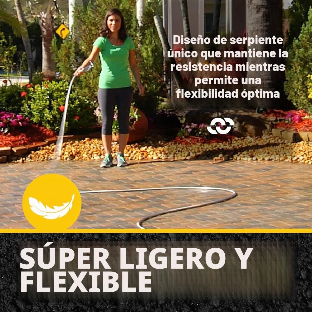 BIONIC STEEL Manguera de jardín de 75 pies, manguera de agua de metal de acero inoxidable 304 de 75 pies, manguera flexible, sin torceduras, ultraligera y duradera, resistente al aplastamiento
