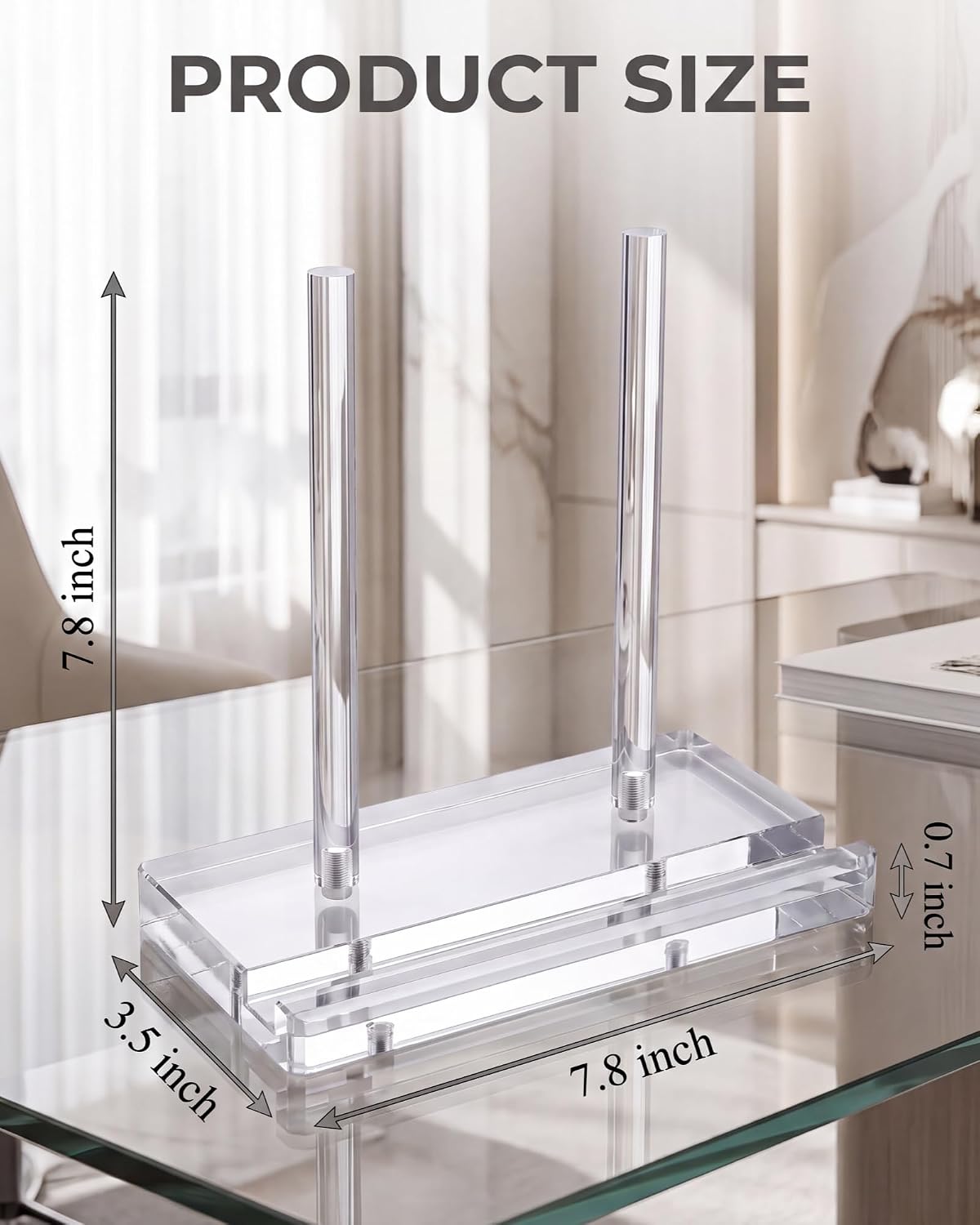 Acrylic Display Stand, Clear Tabletop Easel Holder for Books