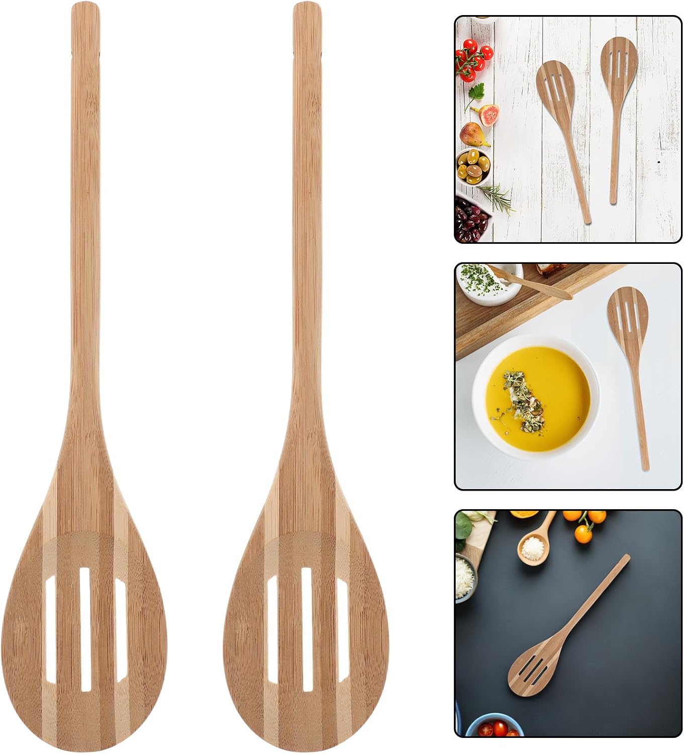 3pcs Slotted Spoons round Handle Featuring Unique Zebra Pattern and Heat Insulation, Stylish Kitchen Cooking Utensils, Easy to Clean Kitchenware for Everyday Use