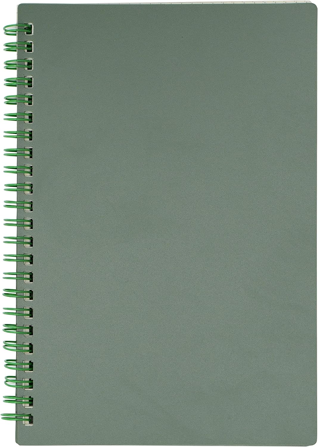 Yansanido Spiral Notebook, 4 Pcs A5 Thick Plastic Dark Green Hardcover 8mm Ruled 80 Sheets -160 Pages Journals for Study and Notes (Ruled-4pcs Dark Green, A5) image 5