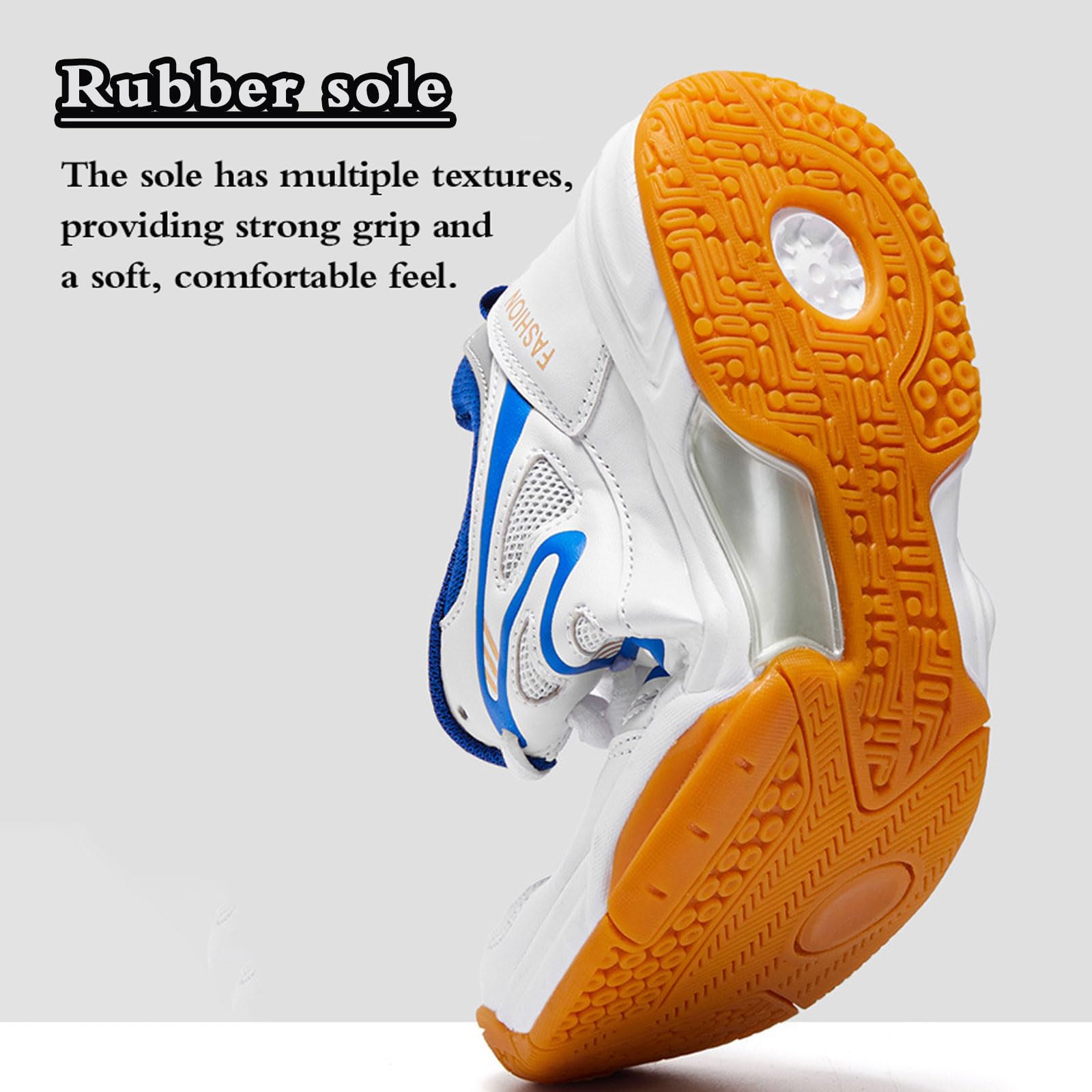 Zapatillas de bádminton Mujer,Zapatillas de bádminton para Hombre Interiores,Antideslizante,Cómodo,Transpirable,para Voleibol,Tenis,Tenis de Mesa,Baloncesto,Caminar a Diario,el Ocio