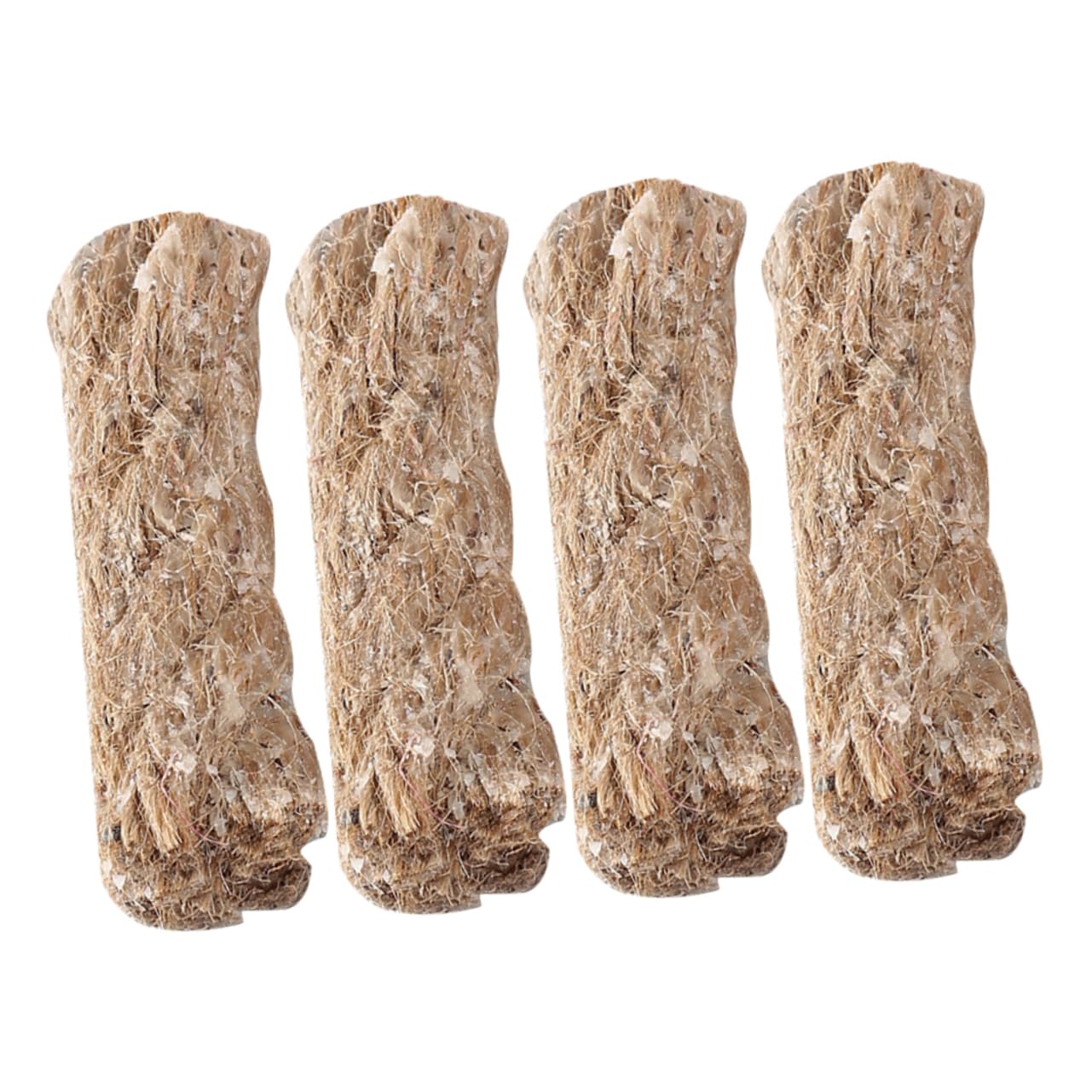 JOINPAYA 4Pcs Jute Fire Starter Rope for Outdoor Camping Easy Ignition Lightweight Survival Gear for Hiking and Emergency Fire Starting