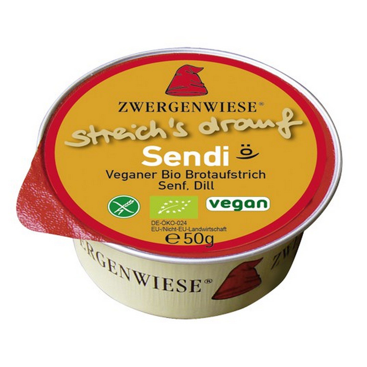 Paté vegano con mostaza y eneldo ecológico 50g Zwergenwiese