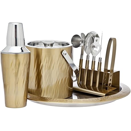 Godinger's 9-Piece Barware Set: An Aztec-Inspired Masterpiece