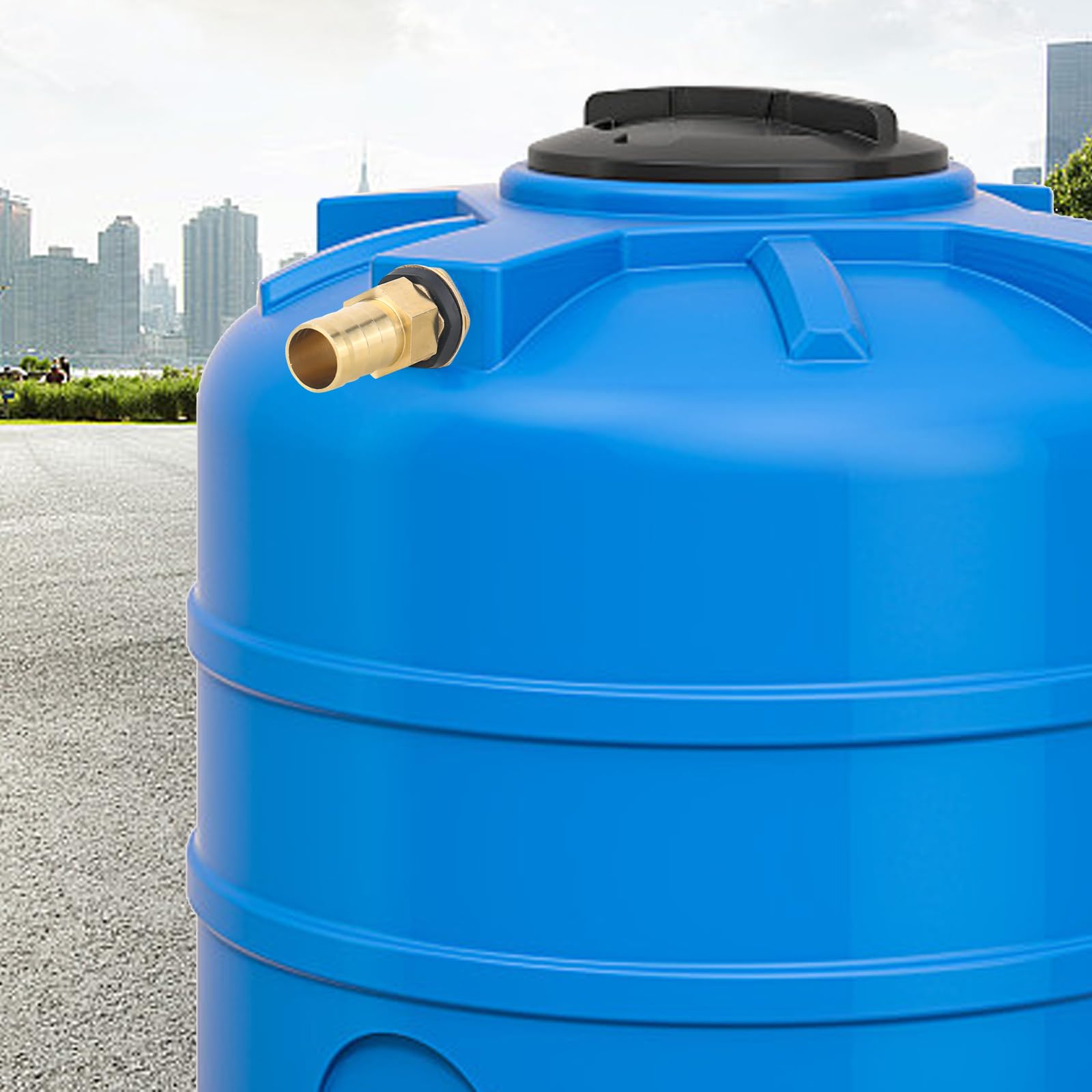 Lot De 2 Raccords Pour Citerne D'eau De Pluie - 19 Mm - Tuyau : 25 Cm