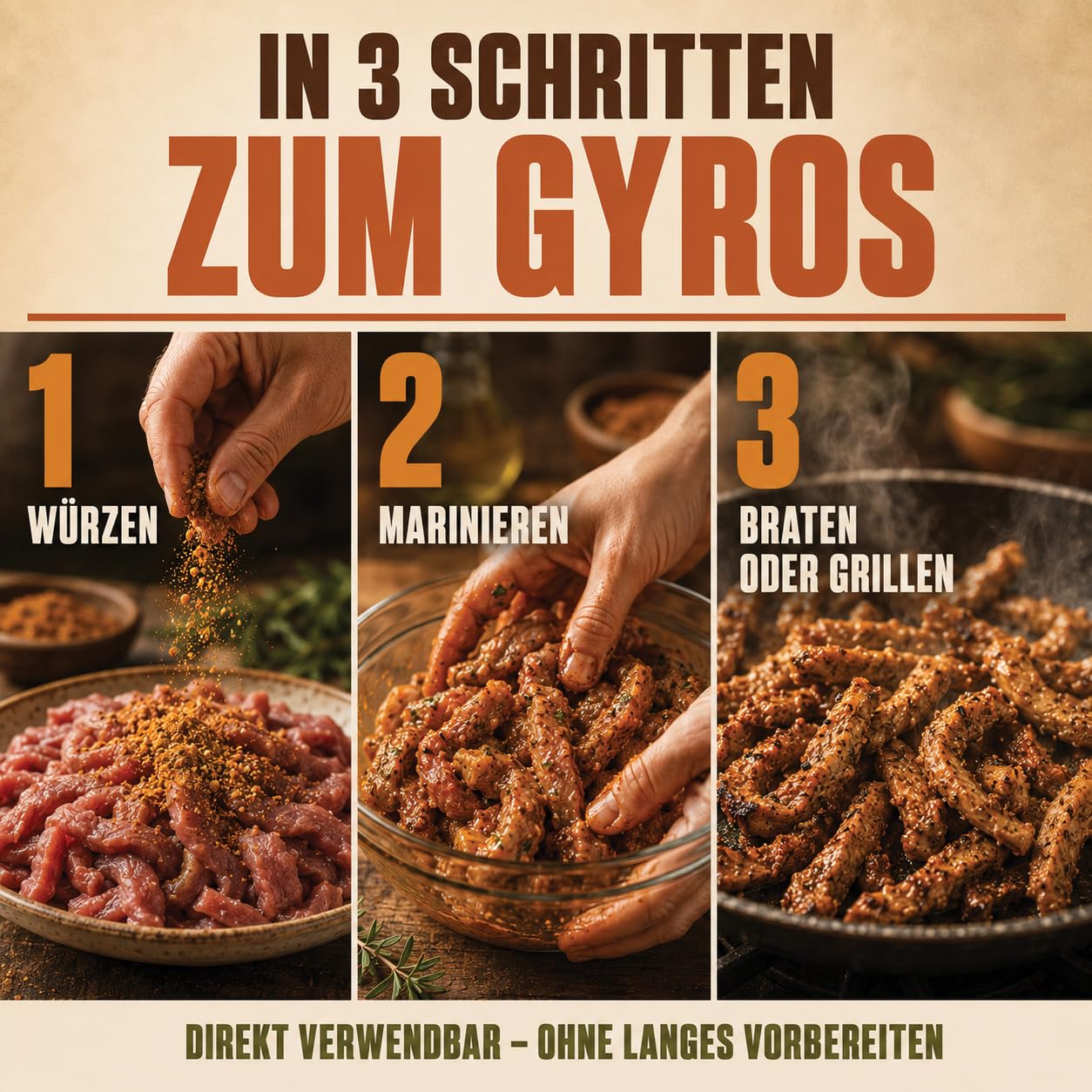 GiDeli Gyrosgewürz 10kg im Eimer - Authentische Griechische Rezeptur mit Gewürzen & Kräutern - Mediterrane Gewürzmischung & Fleischgewürz - Grob Gemahlen & Küchenfertig - Ideal für Kebab & Marinaden