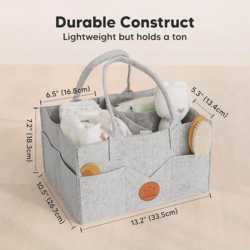 Miniatura 3 de KeaBabies Organizador de pañales Organizador de bebé para guardería, organizador de almacenamiento de automóvil, cesta de regalo para bebé,