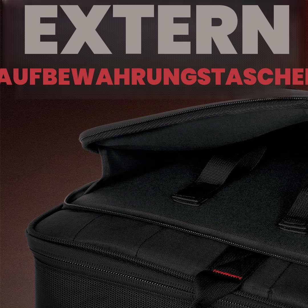 Gator Cases gepolsterte Nylon-Transporttasche für Mischpult/Geräte mit abnehmbarem Riemen; 39 x 38 x 14 cm (G-MIXERBAG-1515), Schwarz