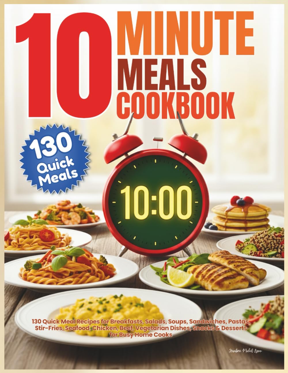 10 Minute Meals Cookbook: 130 Quick Meal Recipes for Breakfasts, Salads, Soups, Sandwiches, Pastas, Stir-Fries, Seafood, Chicken, Beef, Vegetarian Dishes, Snacks & Desserts for Busy Home Cooks