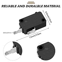 Vista 2 de 4 interruptores de puerta de horno de microondas KW3AT-16 piezas de repuesto compatibles con SZM-V16-FD-63 SZM-V16-FA-63 3B73362F PS3522738 16 A
