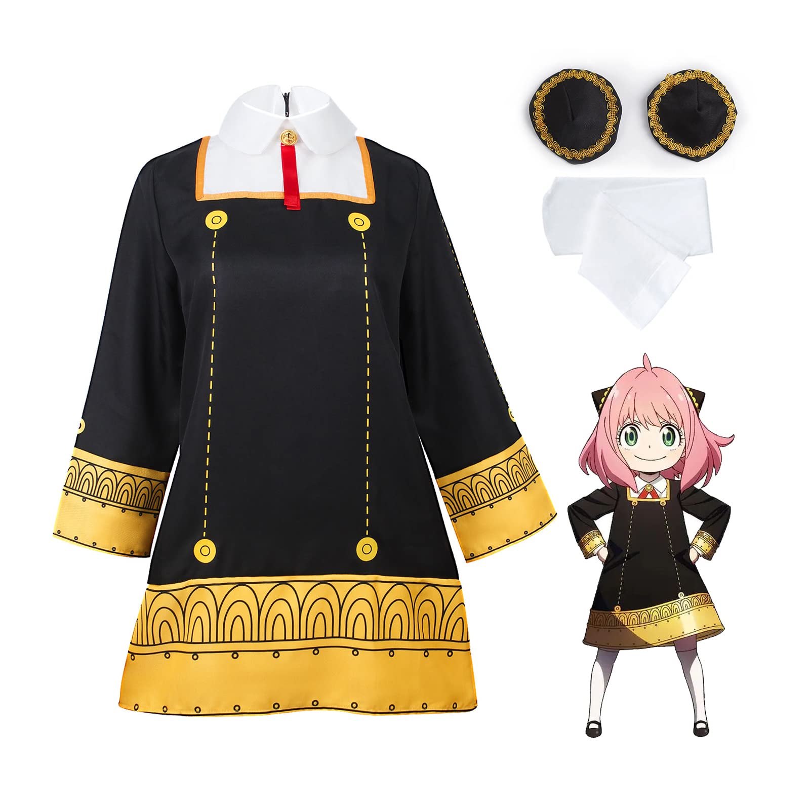 SupjuiorsWomen Anime Costume Cosplay School Uniform Halloween Dress Outfit for Girls