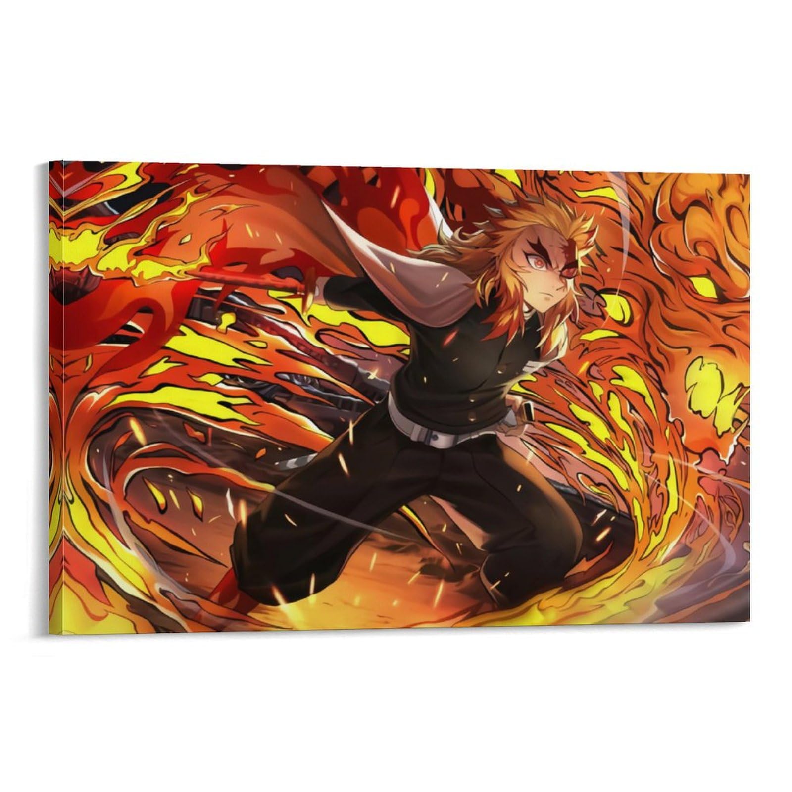 鬼滅の刃 煉獄杏寿郎 額装品アートパネル Amazon.co.jp: 鬼滅の刃 炎柱