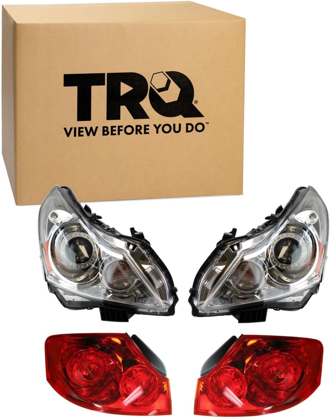 TRQ Lighting Kit IN2502140 IN2503140 IN2800118 IN2801118 Compatible with 2011-2012 INFINITI G25 2010-2013 G37 2015 Q40