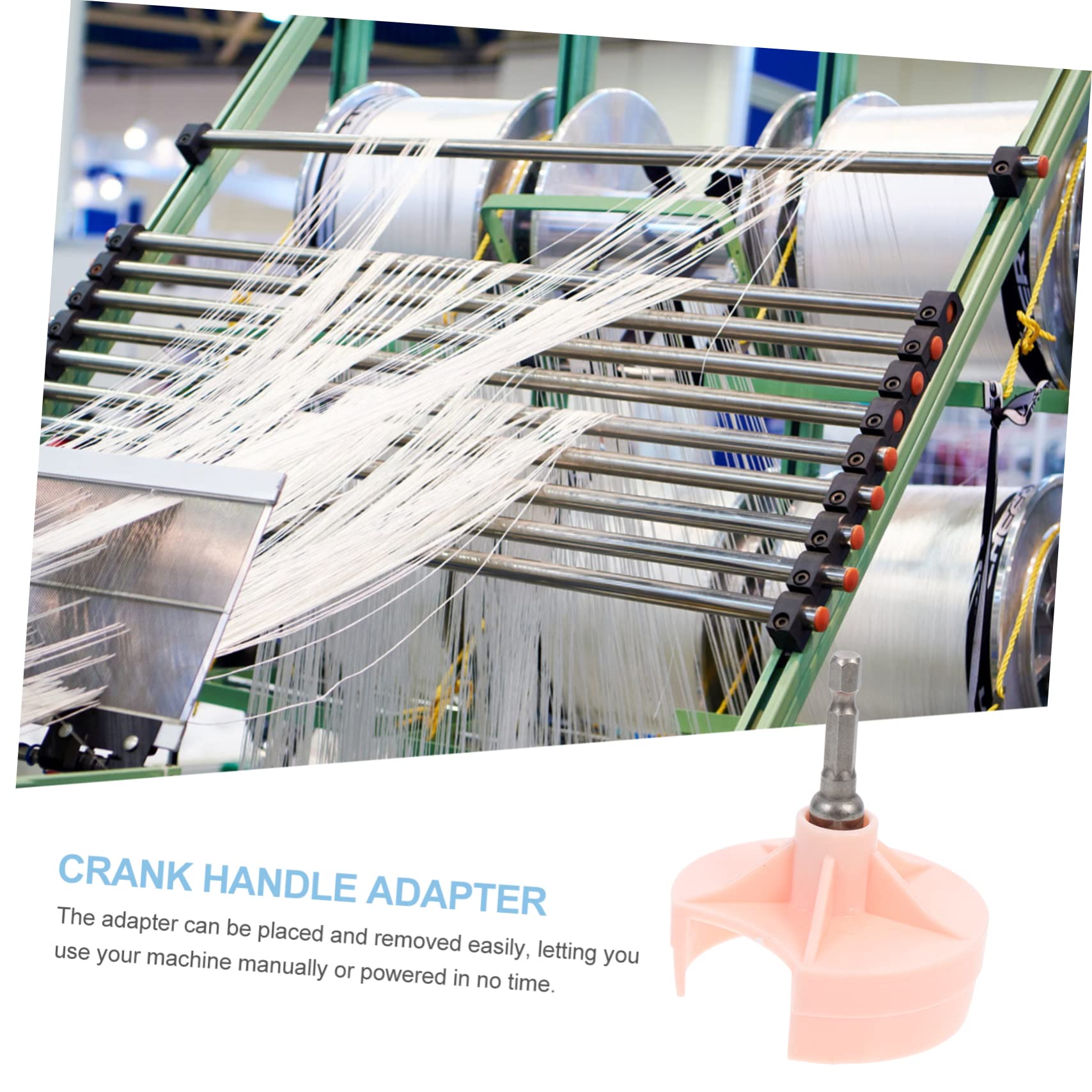 SHINEOFI 5stücke Strickmaschinen-adapter Für Handkurbel Schneller Und Einfacher Austausch Des Kurbelgriffs Kompatibel Mit Gängigen Strickmaschinen Robustes Material Edelstahl Für