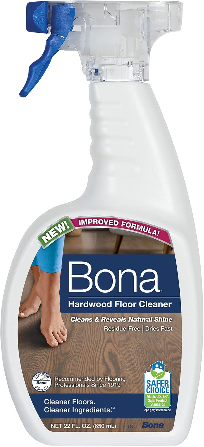 Bona Hardwood Floor Cleaner Spray, Unscented, 22 Fl Oz