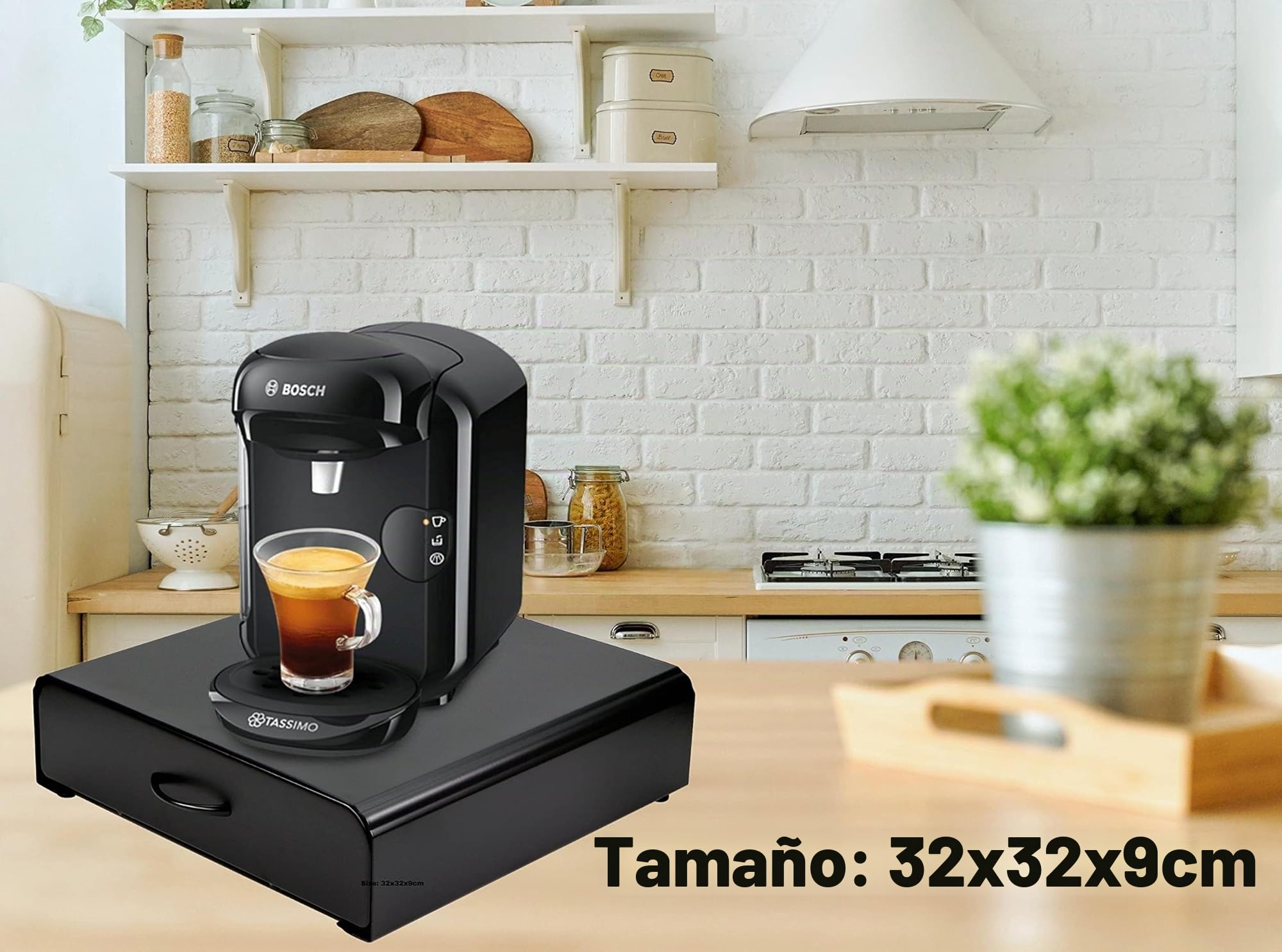 Exzact Cajón para Cápsulas de Café - Almacenador de Cápsulas, Capacidad Máxima de 64 Piezas,