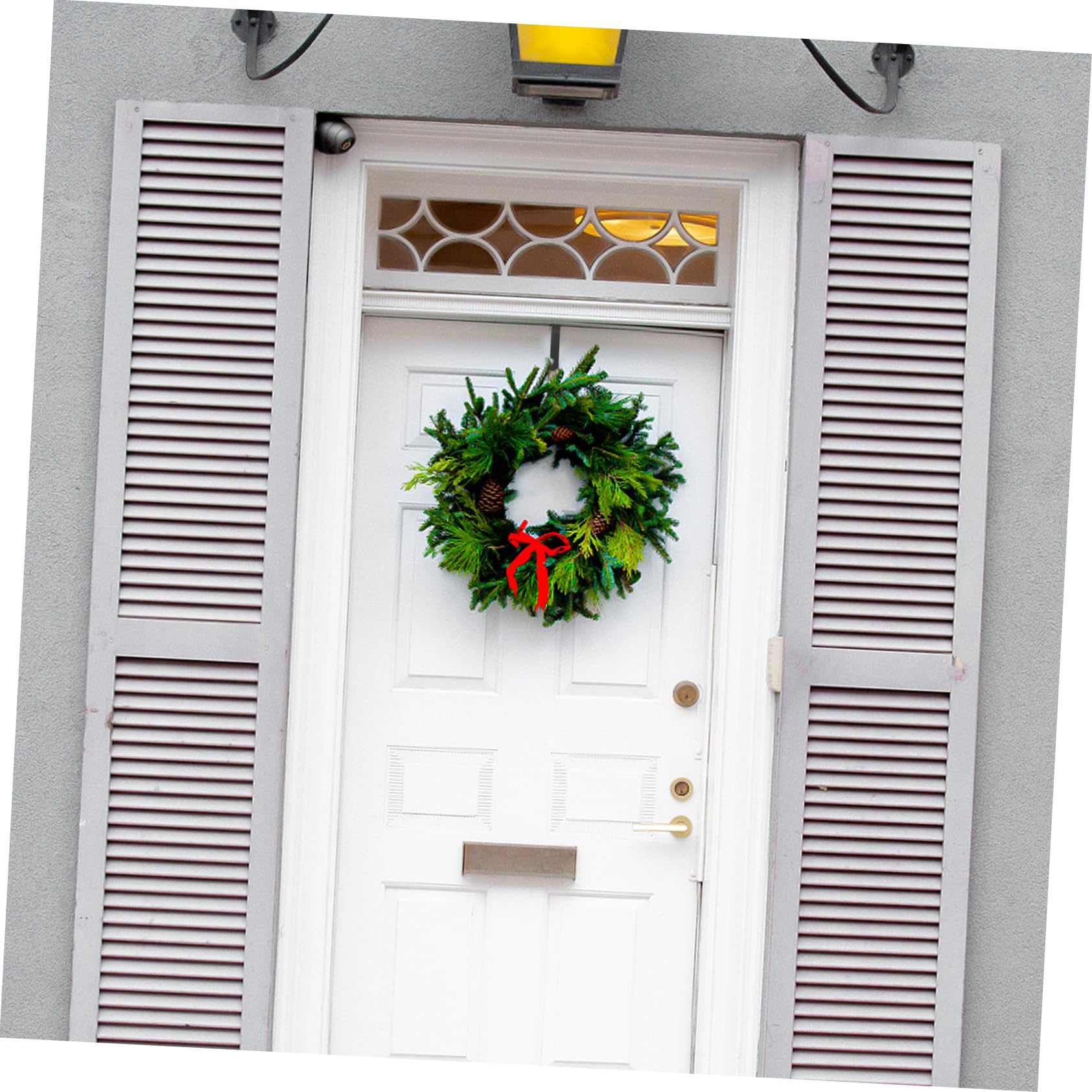 KOMBIUDA Holiday Door Back Hook Christmas Wreath Hanger Easy to Install Wreath Holder