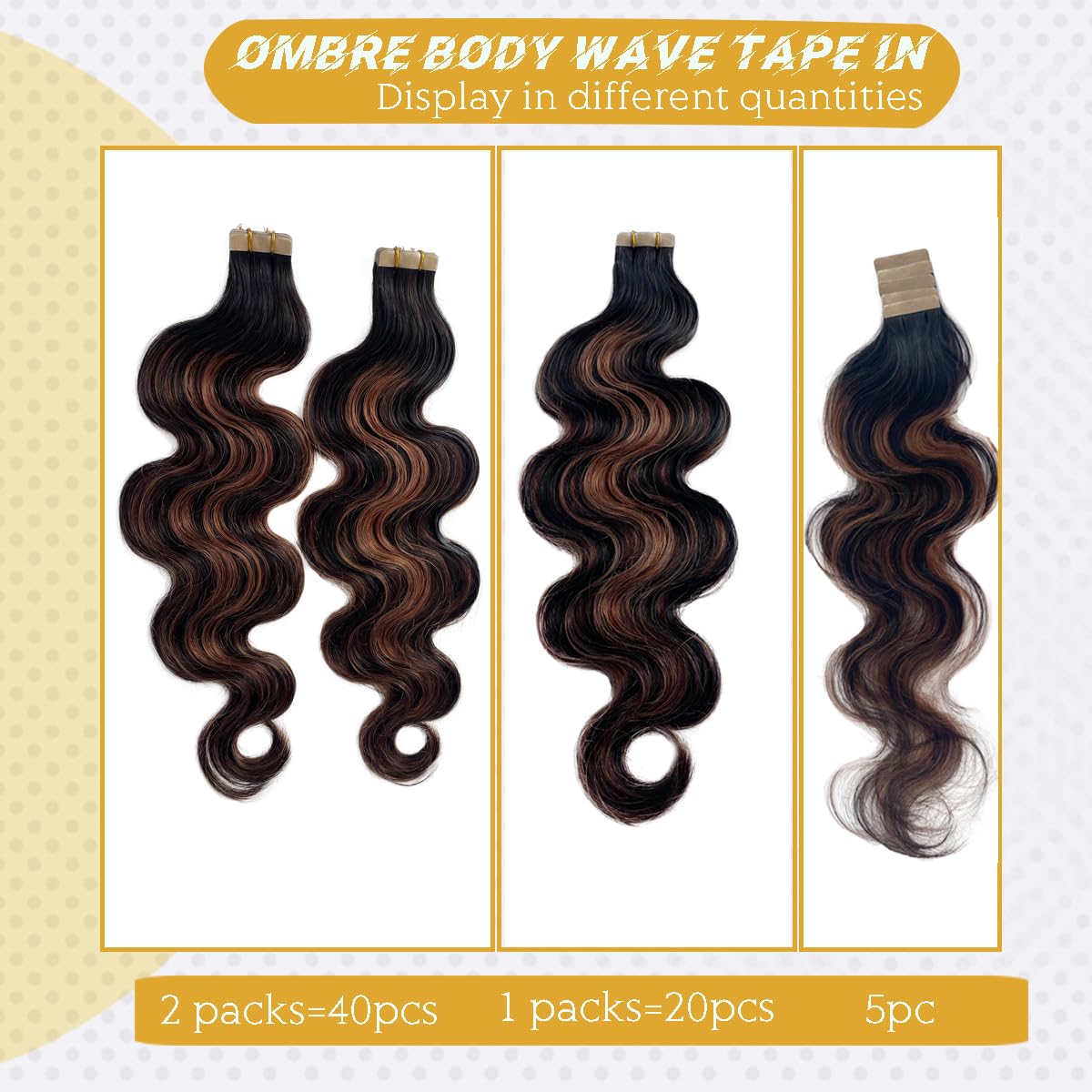 Ombré color Tape in 22” 22 main image 3