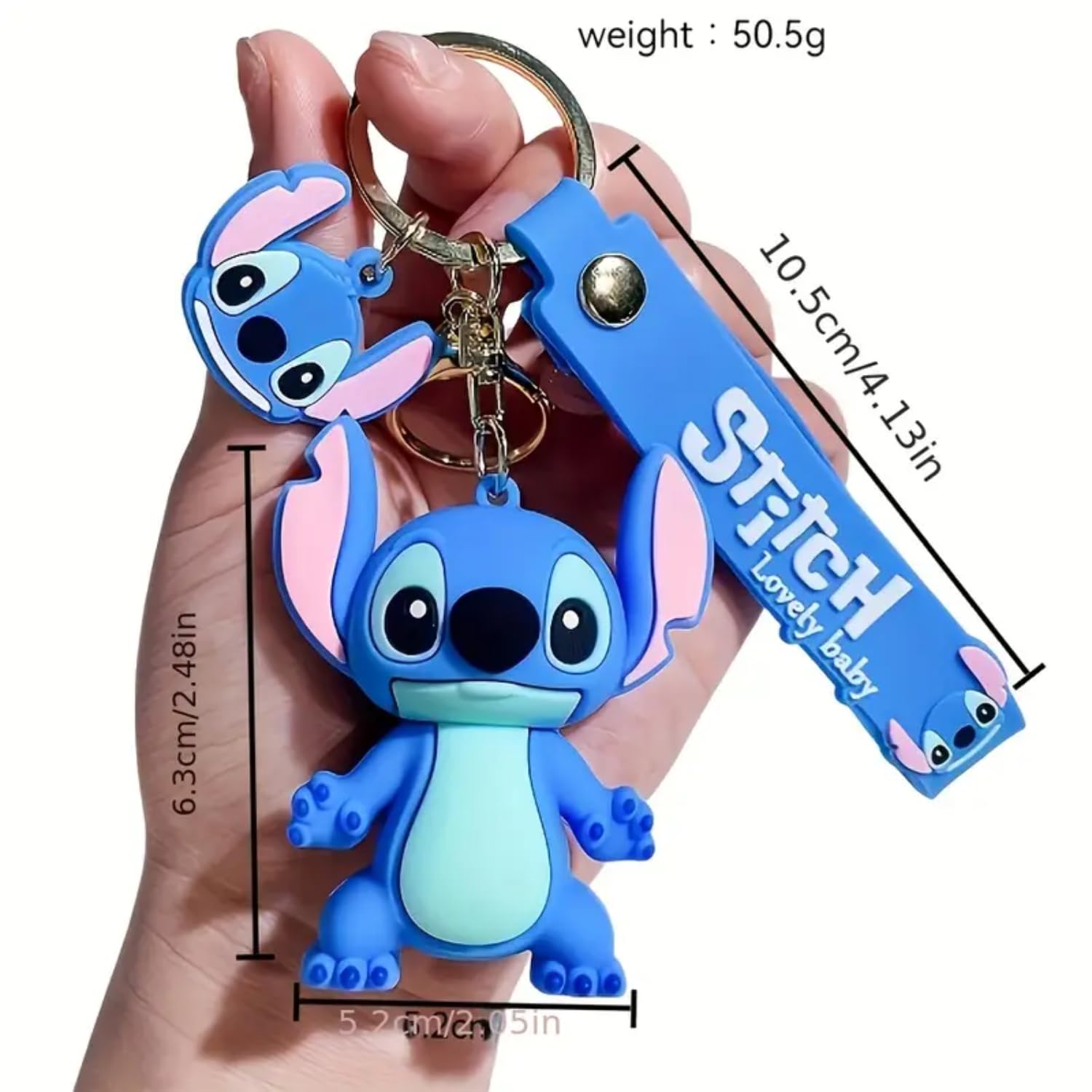 Rawan Fresh 2 Pack Cartoon Keychains For Girls Boys, Cute Pendant Keychains Accessories, Key ring Purse Backpack, Key Accessories Wristlet
