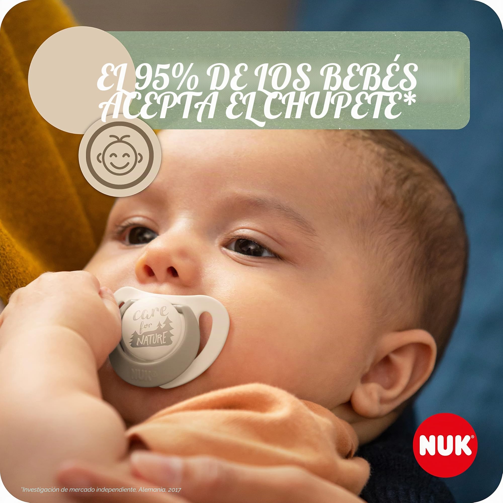 NUK for Nature Start - Juego de 4 biberones y tetinas para bebés de 0 a 6 meses, materias primas 100% naturales, 2 biberones (150 ml + 260 ml), 2 tetinas de silicona, sin BPA