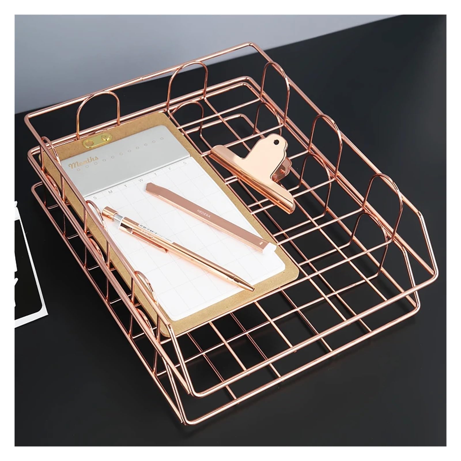 Porta giornali e riviste Libri in Metallo, Ferro, da Appendere a Parete, Organizer for riporre i, Decorazione Domestica Fai Te(Black)