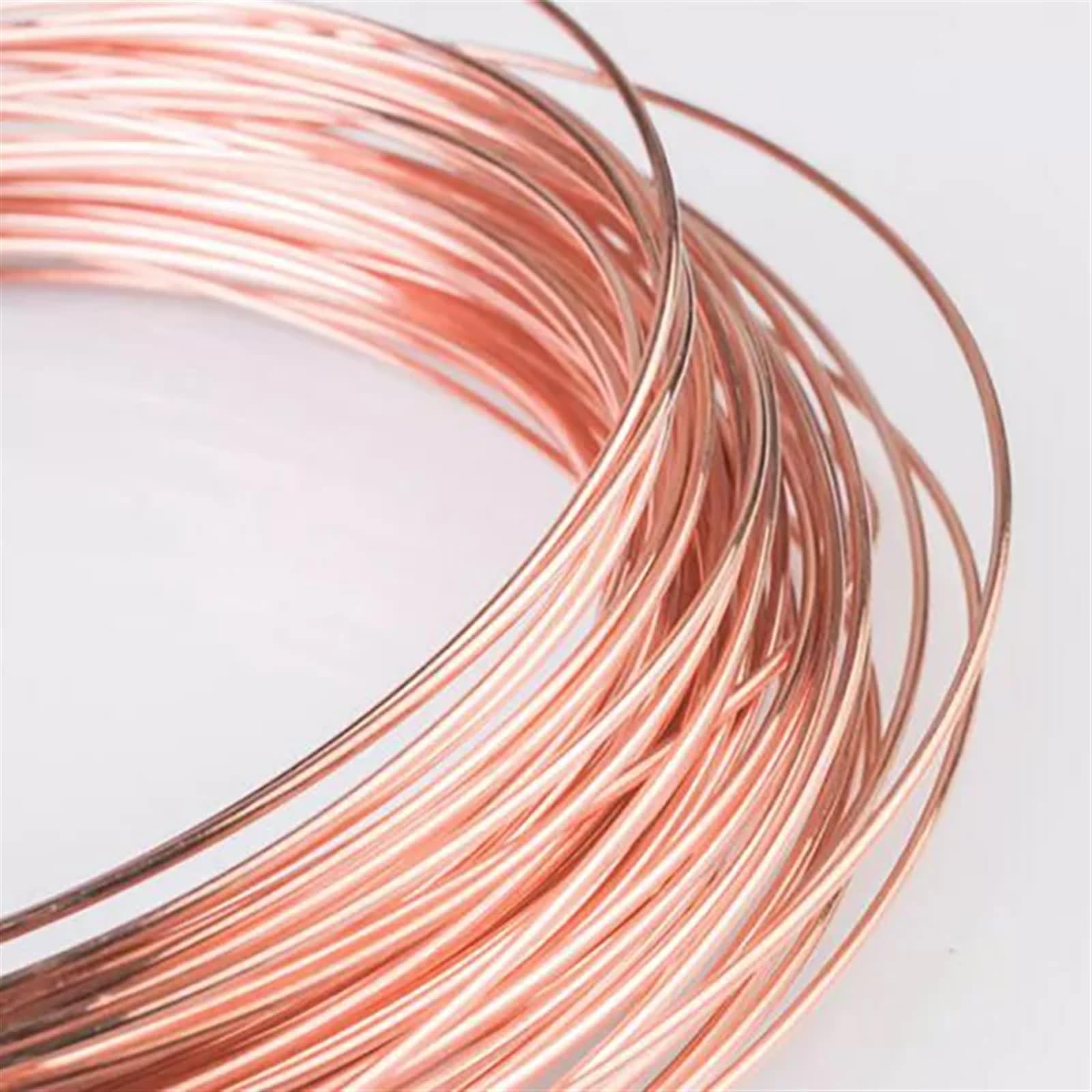 Kupferdraht 1KG/5KG Kupferdraht rund (totweich) blank ohne Lack unbeschichtet Basteldraht 0,1mm bis 3mm Copper(0.6mm 4.5KG 1pc)