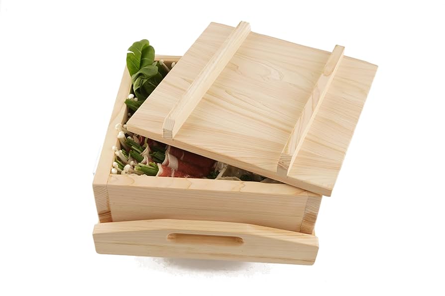 Amazon.com: BOUMBI Hinoki wood Square Steamer, available for