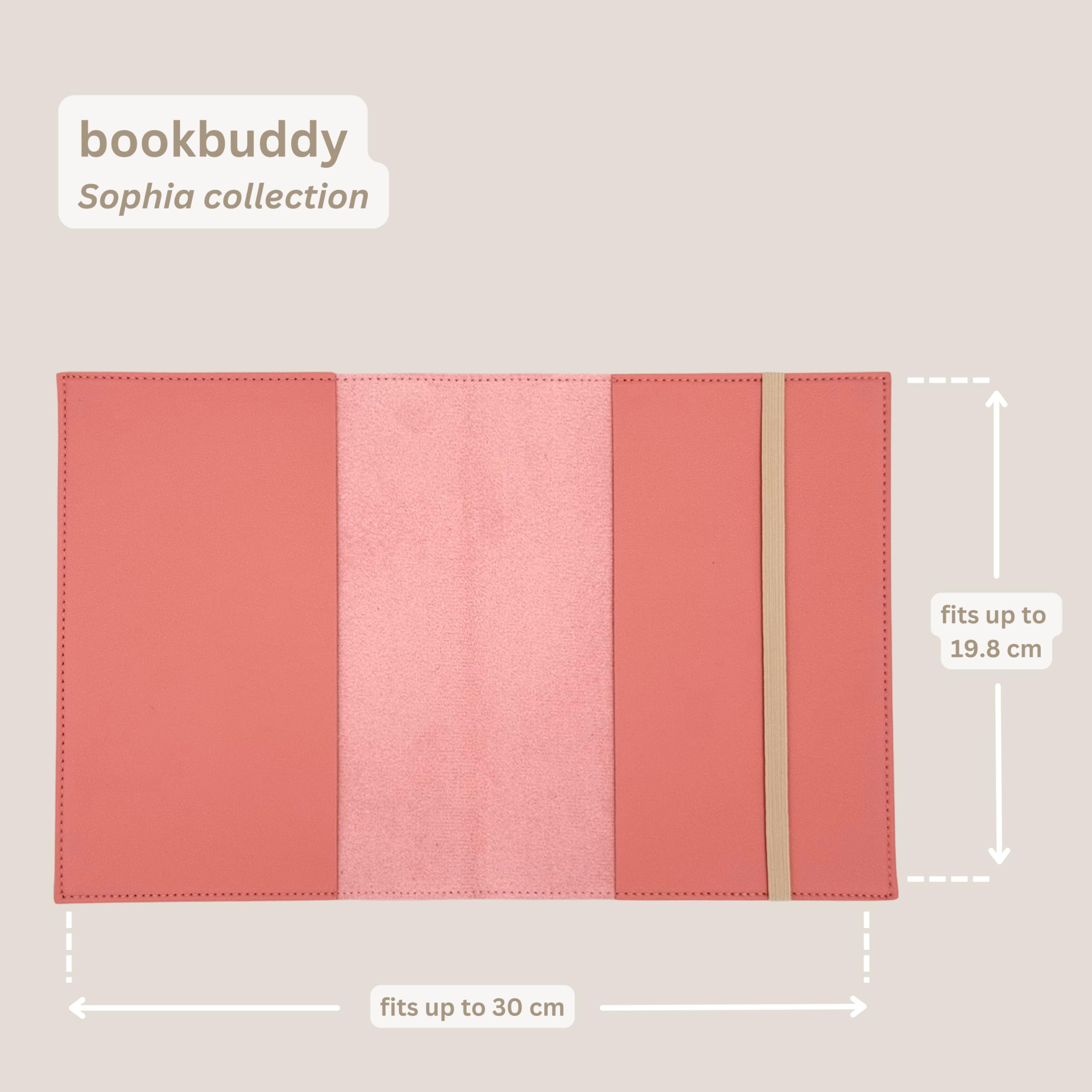 bookbuddy - Paperback Book Protector - Red, M - Image 2