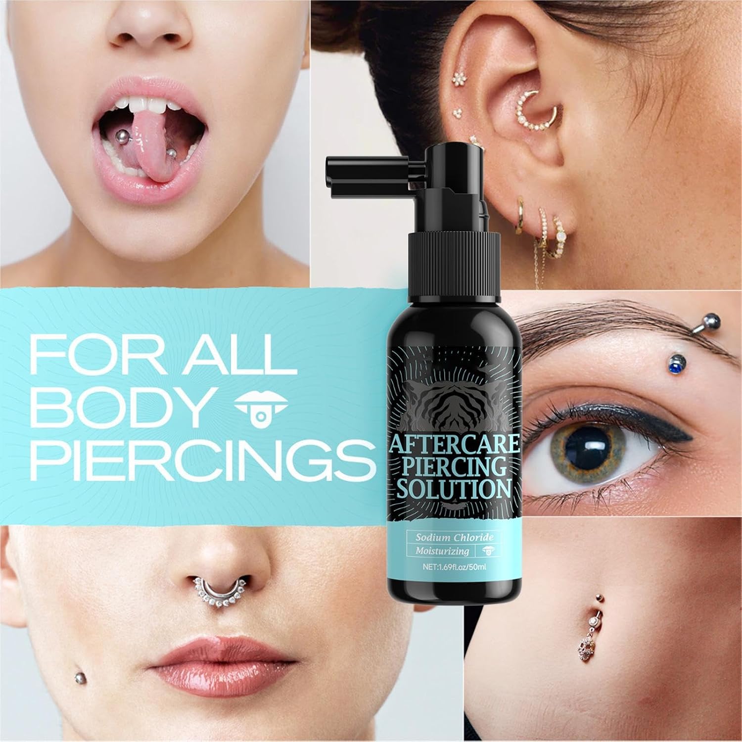 Piercing Cleaning Solution 50ml Soothing Safe Mist