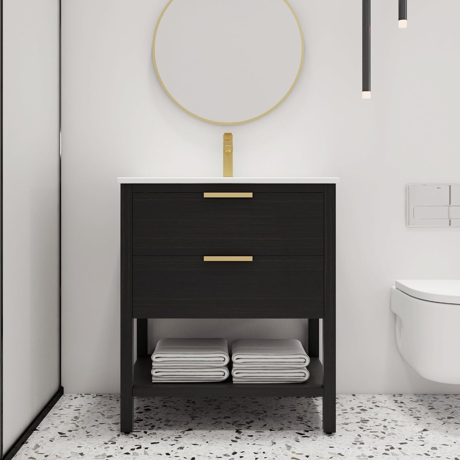 Amazon.com: Malwee 30'' Freestanding Bathroom Vanity with Sink, 30 inch ...