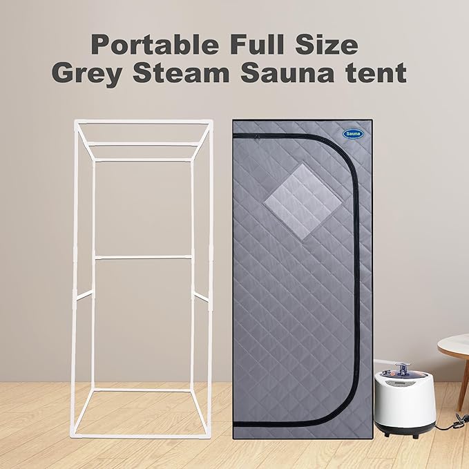 Sauna de Vapor Portátil 1000W con Silla y Control Remoto miniatura 6