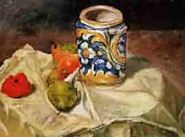 ポール・セザンヌ 静物画 油彩 果物と陶器 71NGCqZyWmL