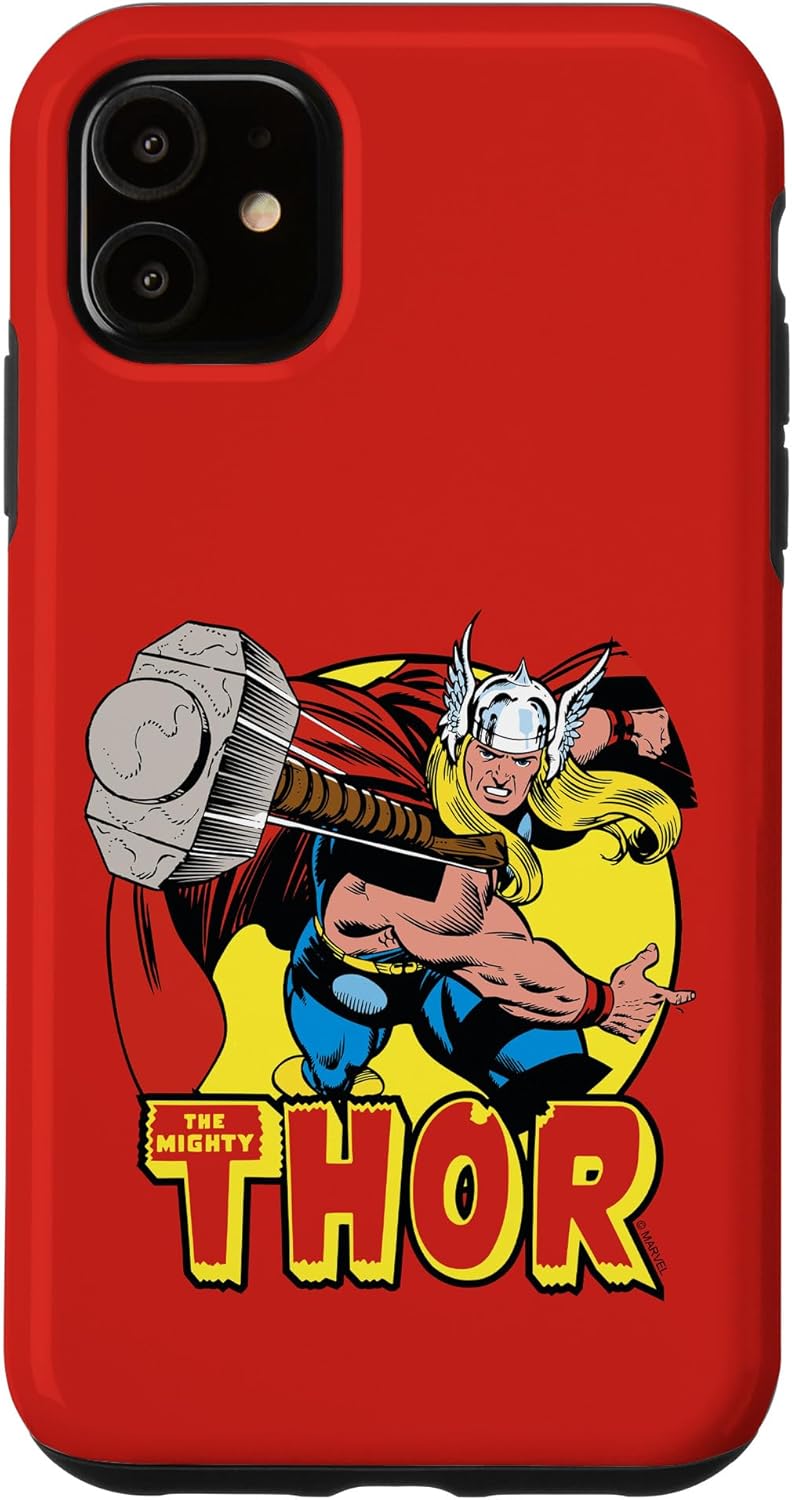 iPhone 15 Marvel The Mighty Thor Logo Portrait Case