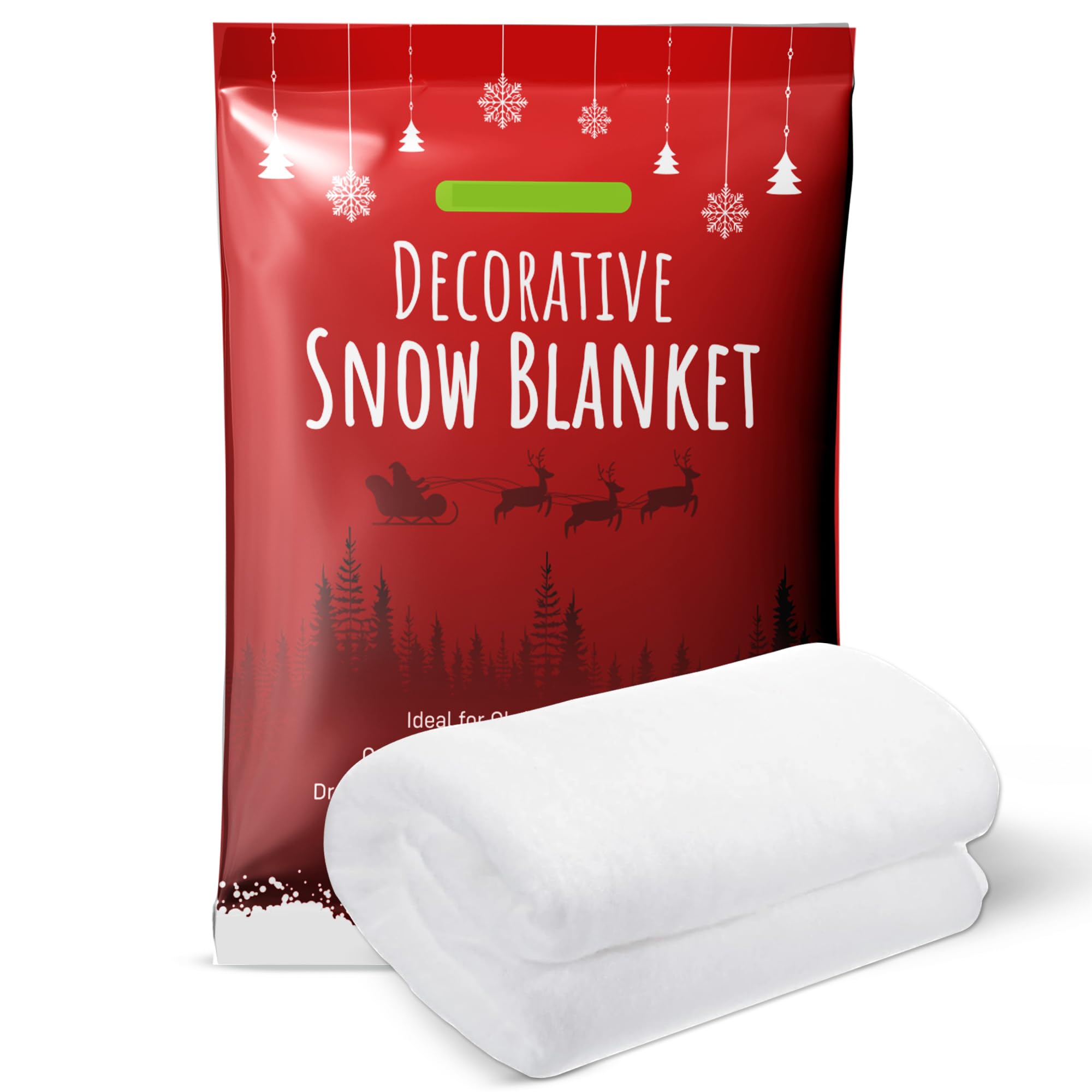 Lets Go Crimbo White Fake Snow Blanket Large Artifical Snow Blankets For Christmas Nativity 240Cm X 90Cm Covers 1.92 Square Metres Under Christmas Tree Snow Floor Decoration Scene Setter