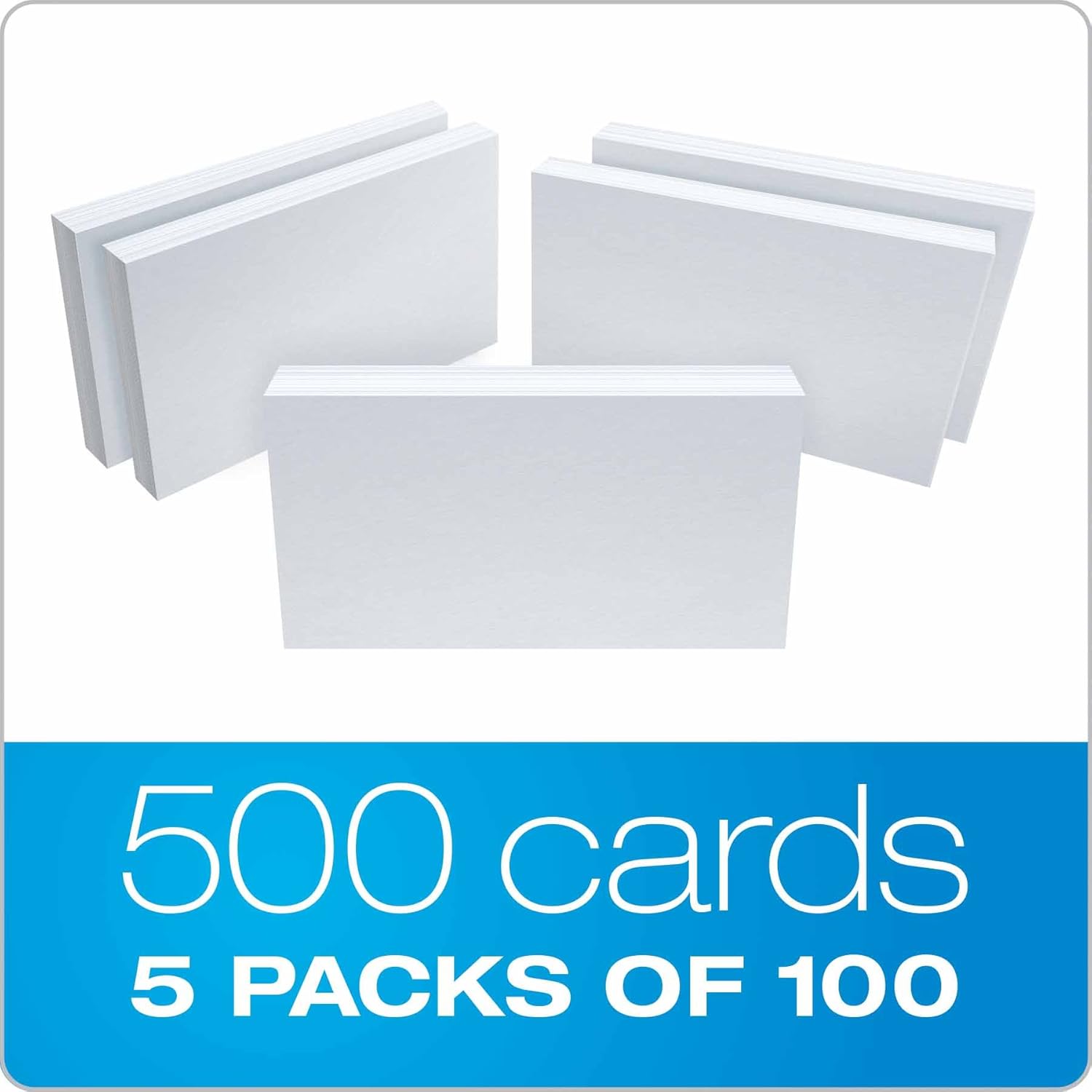 Oxford 50EE Blank Index Cards, 5" x 8", White, 500 Cards (5 Packs of 100) (50) : Index Card Supplies : Office Products