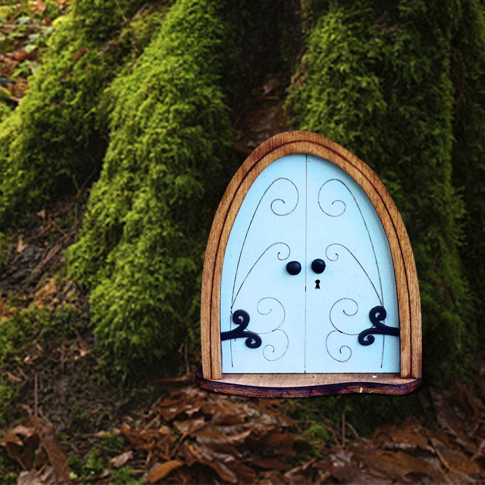 Amazon.co.jp: 妖精の庭のドア - 木のためのミニチュアエルフの妖精の  