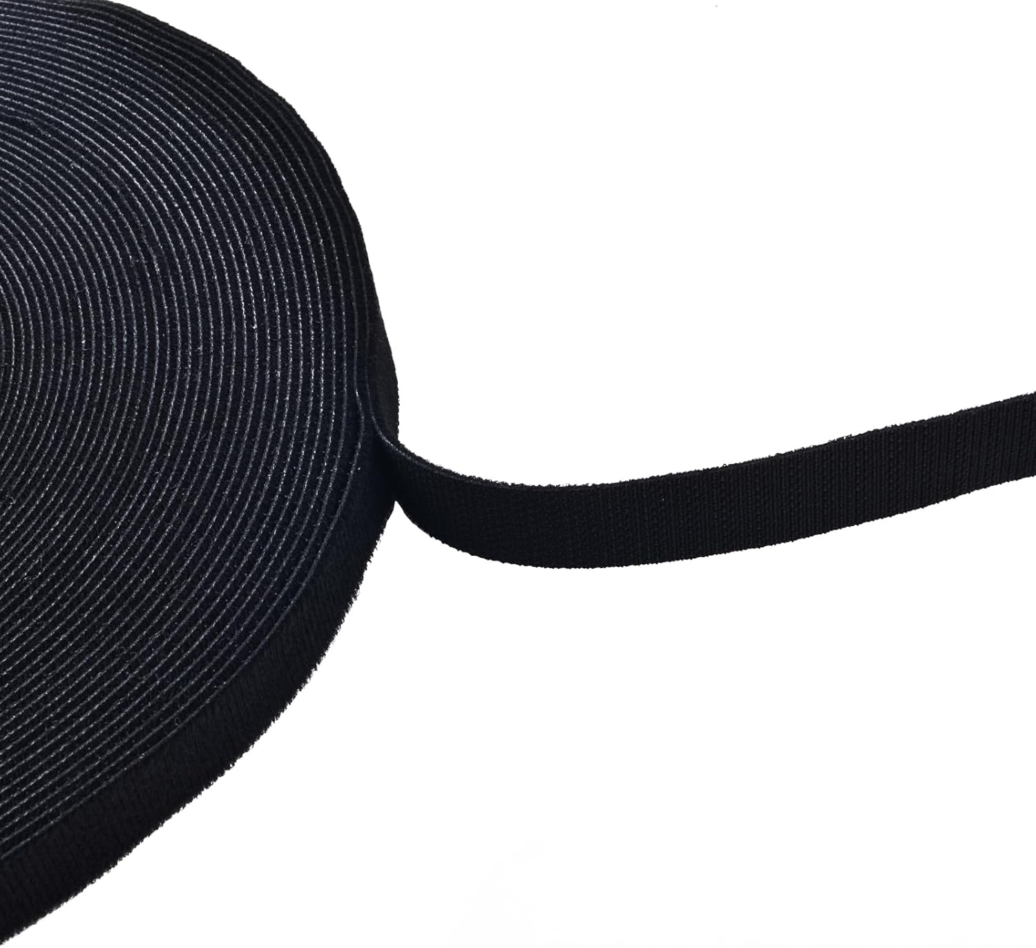 ZipTie.com 3/4-inch Black Hook and Loop, 6-lb Tensile Strength, 25 Yards