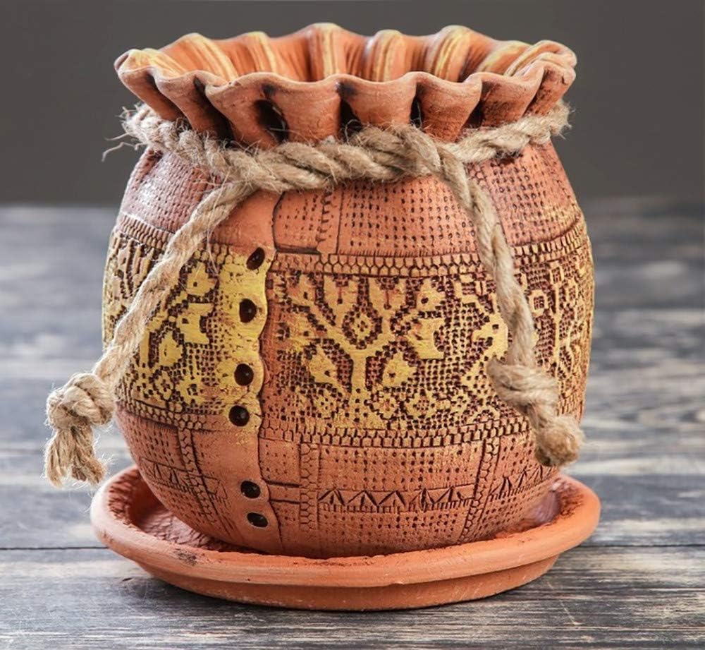 Books.And.More Succulent Planter Birds Large Ceramic Planter Flower Pot Planter Kitchen Plant Pot, 6.7-inch, Other