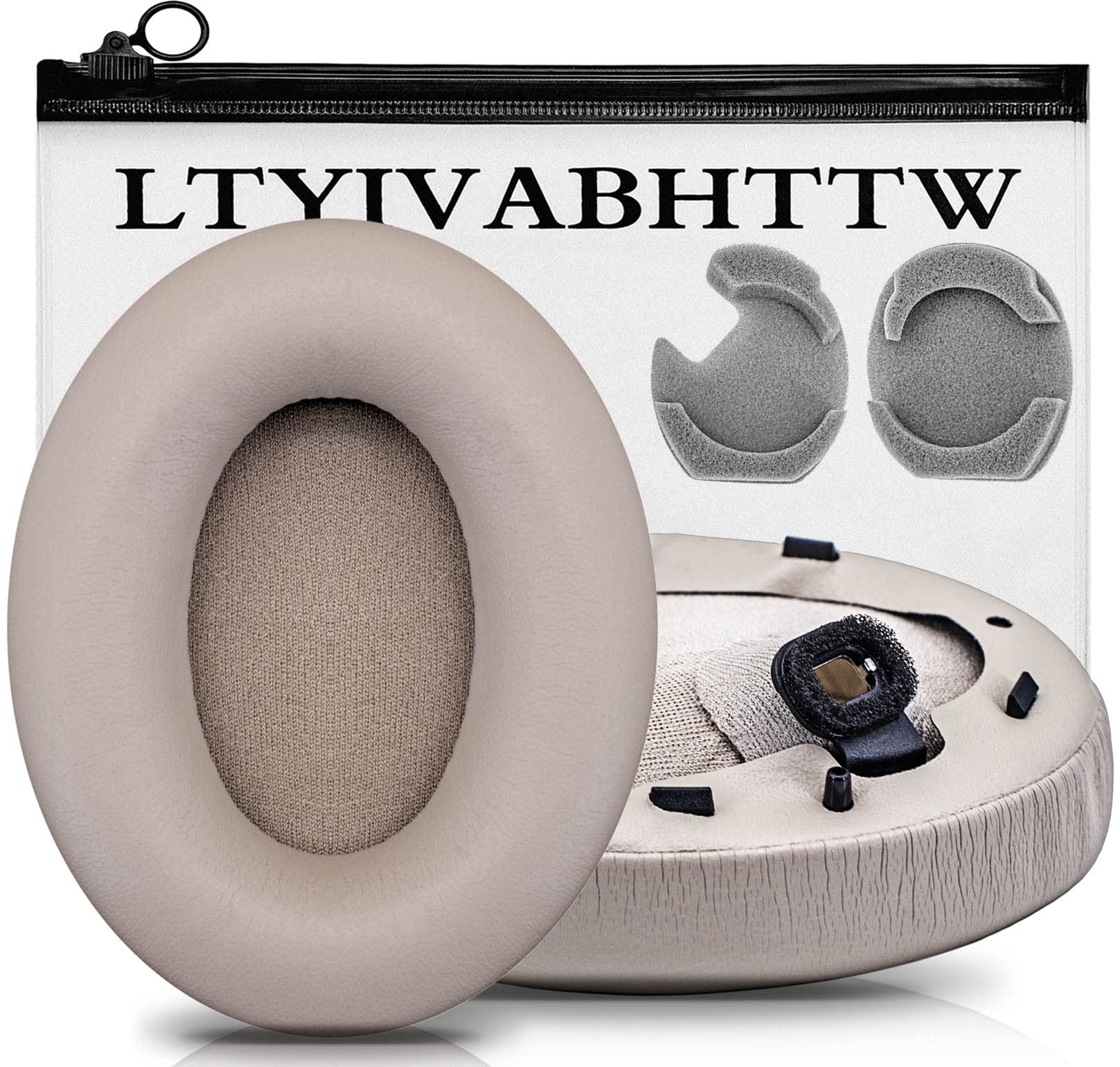 Photo 1 of WH-1000XM4 Earpads - Compatible with WH-1000XM4 WH1000XM4, Ear Cushion with Soft Memory Foam (WH1000XM4 Gold Protein Leather)