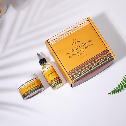 Miniatura 2 de Al-noir Batana Oil Set de cuidado del cabello para hombres y mujeres  Mantequilla de batana 100% cruda + aceite de batana refinado puro prensado en