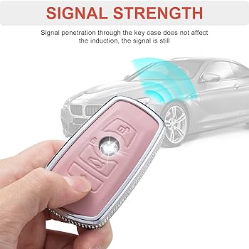 Amazon.com: RUABIBAN for BMW Key Fob Cover with Keychain
