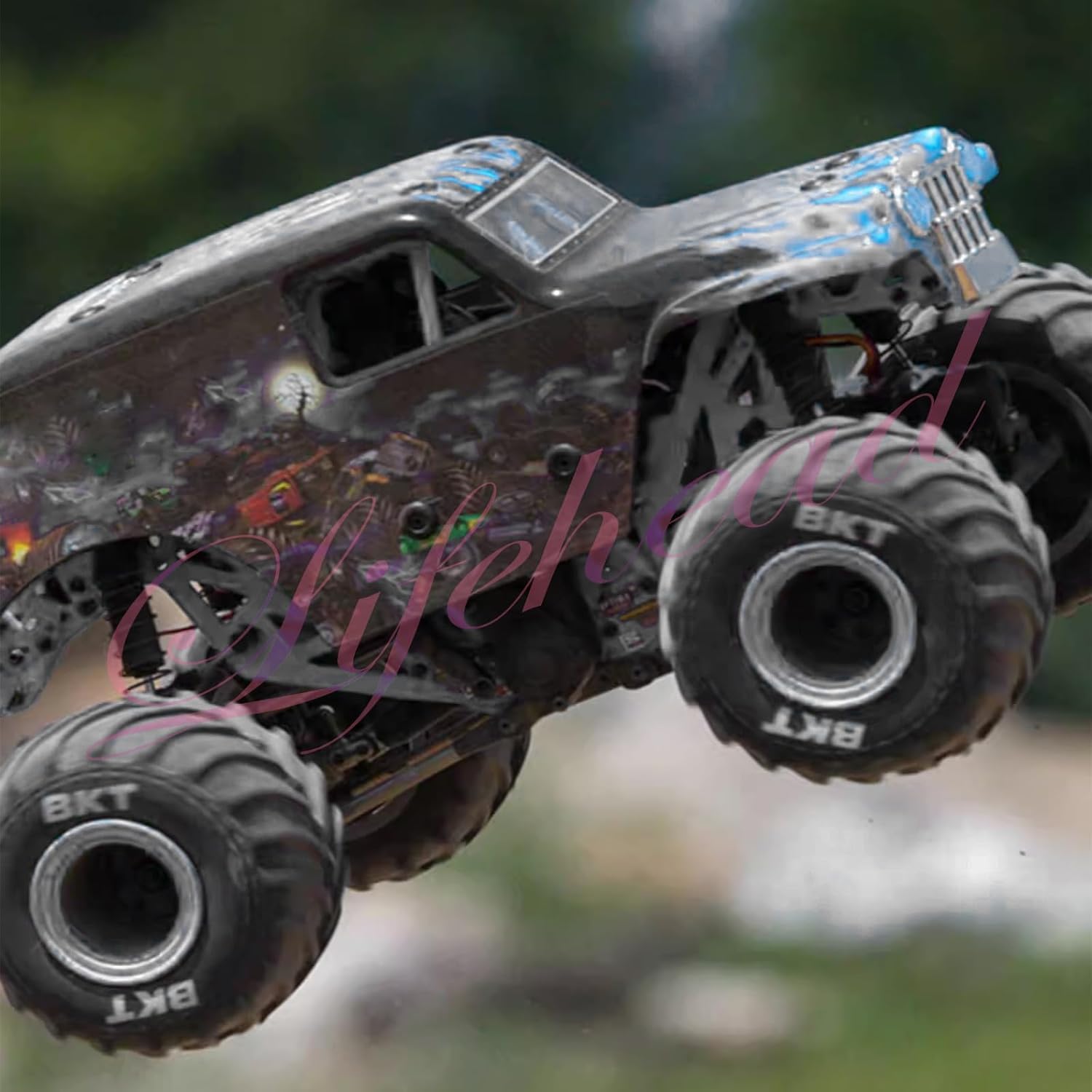 Lifehead 1/16 RC Monster Truck Snow Sand Tires for 1/12 1/14 1/16 RC Off Road Monster Truck TRAXXAS E-REVO SUMMIT Tamiya Losi HBX 16889 S1601/12mm Hex/OD 100mm