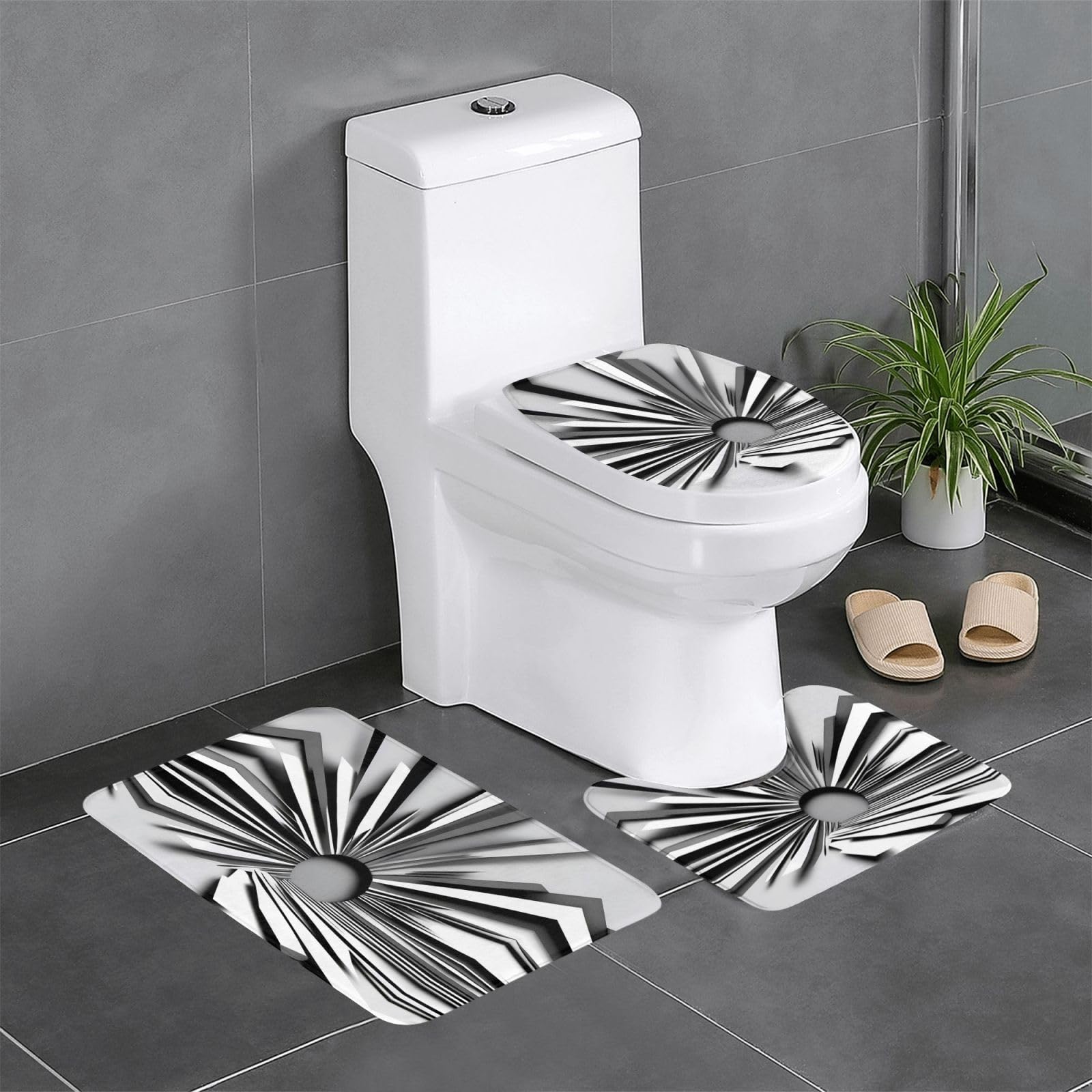 Tapis de bain antidérapants pour sécuriser la coiffeuse et la baignoire