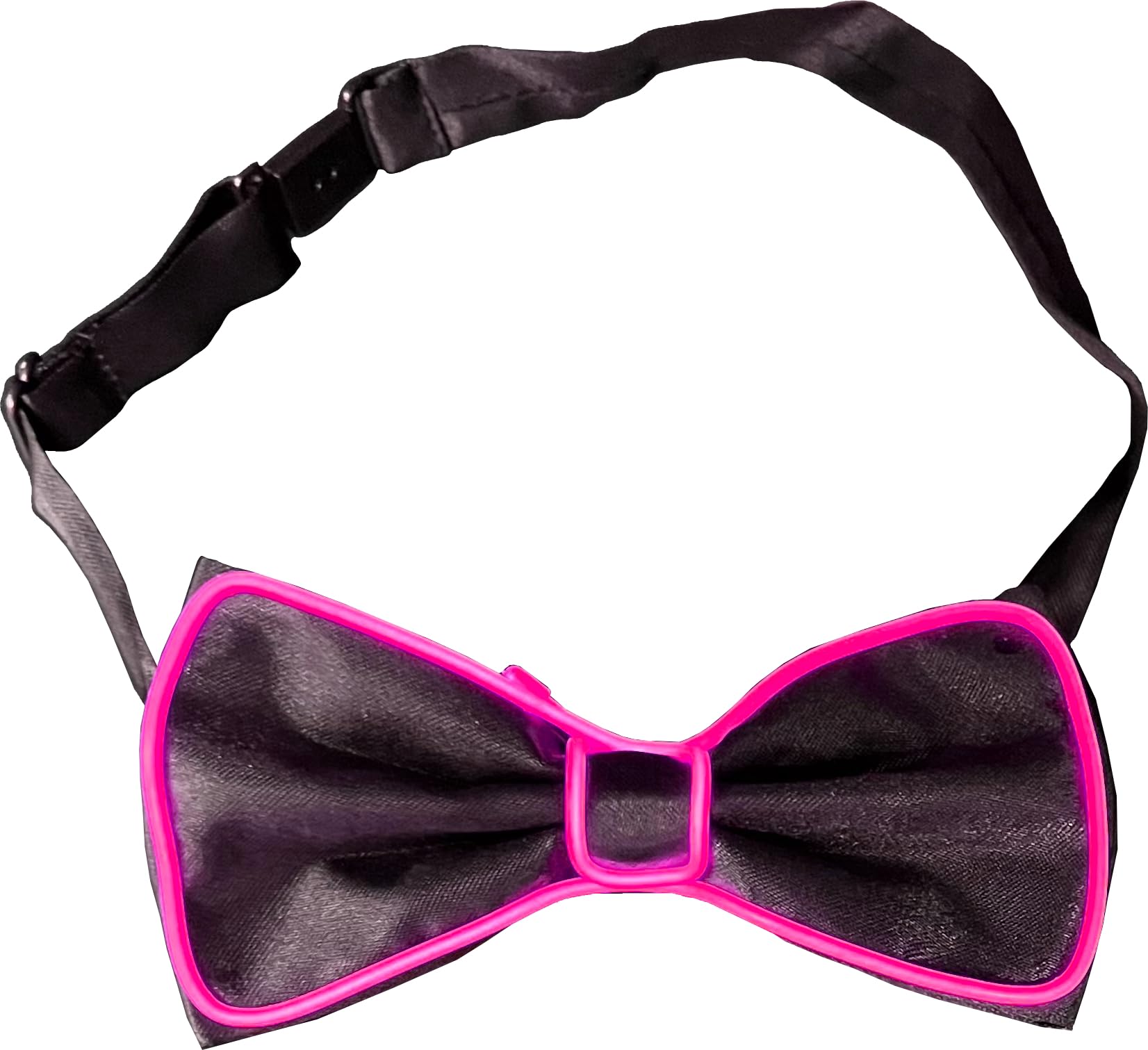 Adult's Purple Lite Up Bow Tie Costume Accessory